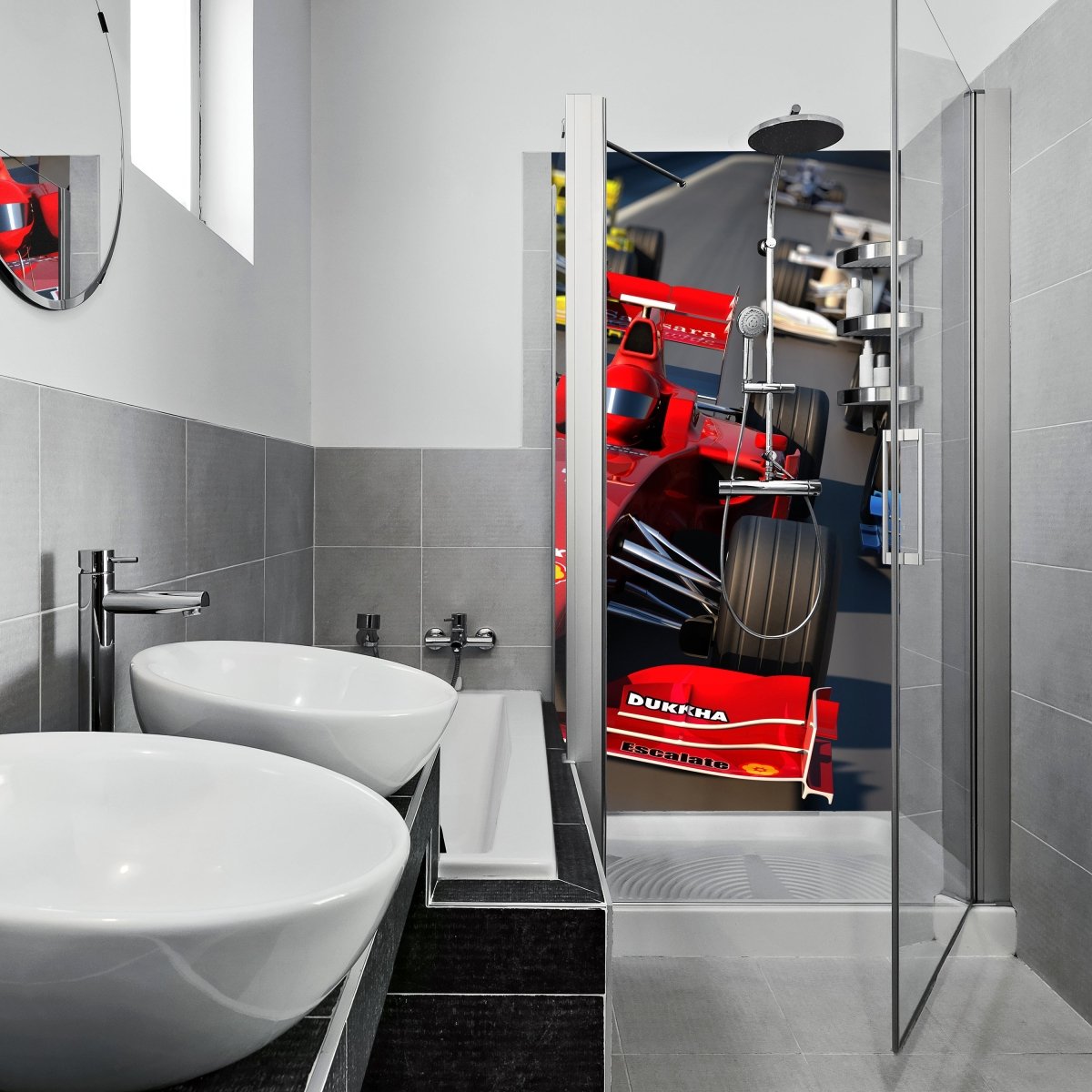 Duschwand Formel 1 Grand Prix M0385 entdecken - Bild 1 Duschwand Formel 1 Grand Prix M0385 entdecken - Bild 1