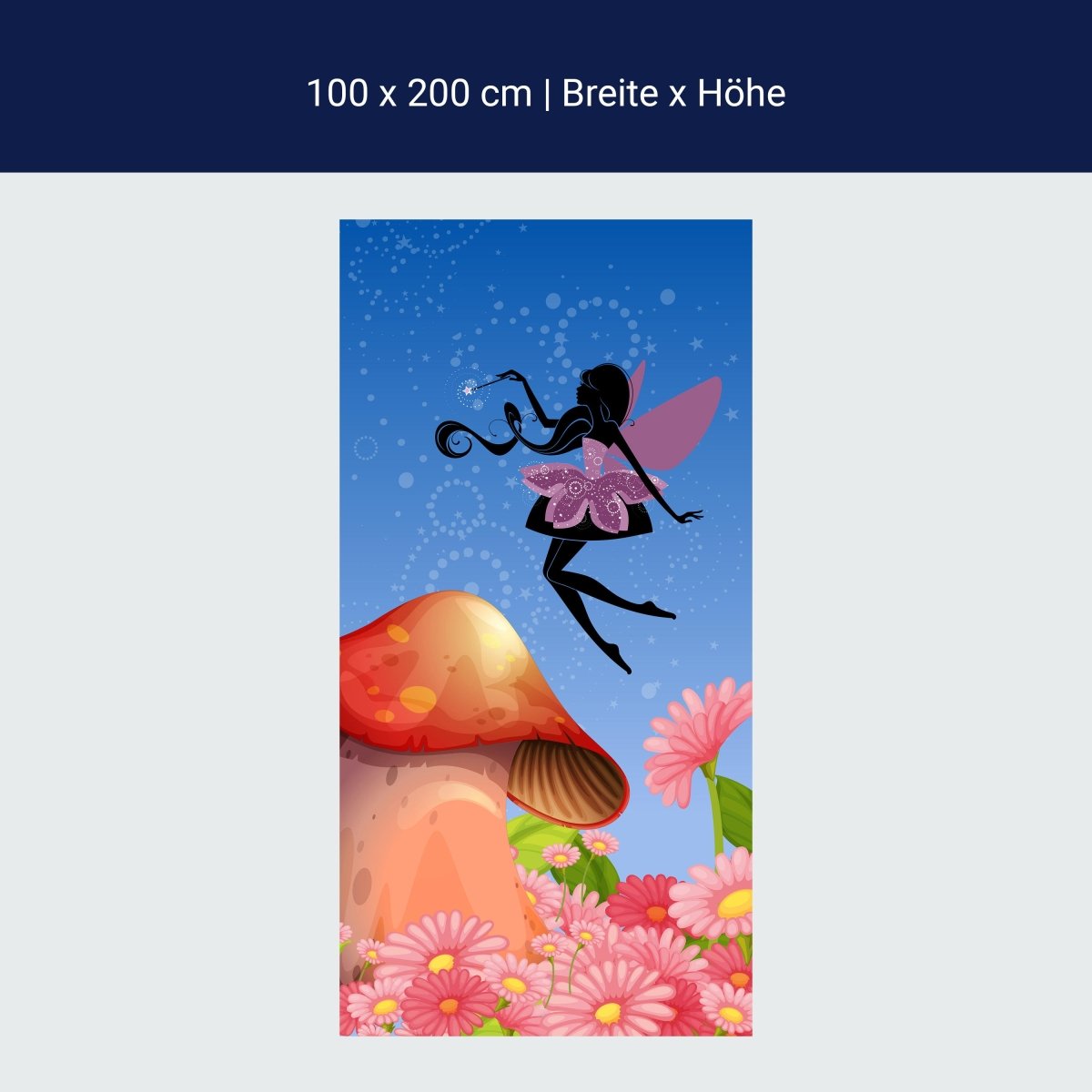 Duschwand Fee im Blumenfeld M0392 Duschwand Fee im Blumenfeld M0392