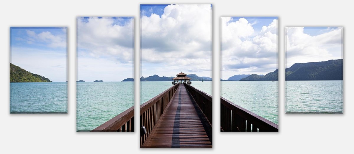 Leinwandbild Mehrteiler Hölzerner Steg M0395 entdecken - Bild 1 Leinwandbild Mehrteiler Hölzerner Steg M0395 entdecken - Bild 1