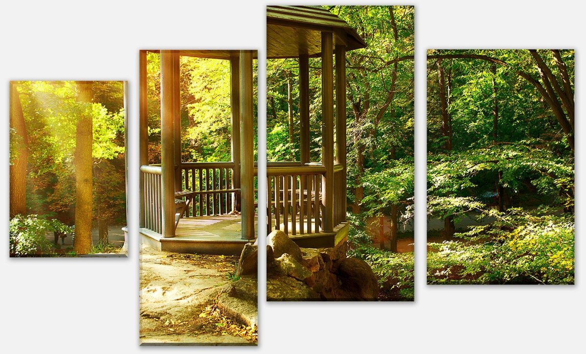 Leinwandbild Mehrteiler Park M0414 Leinwandbild Mehrteiler Park M0414