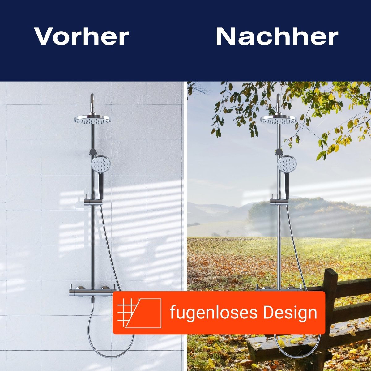 Duschwand Parkbank im Herbst M0415 entdecken - Bild 9 Duschwand Parkbank im Herbst M0415 entdecken - Bild 9