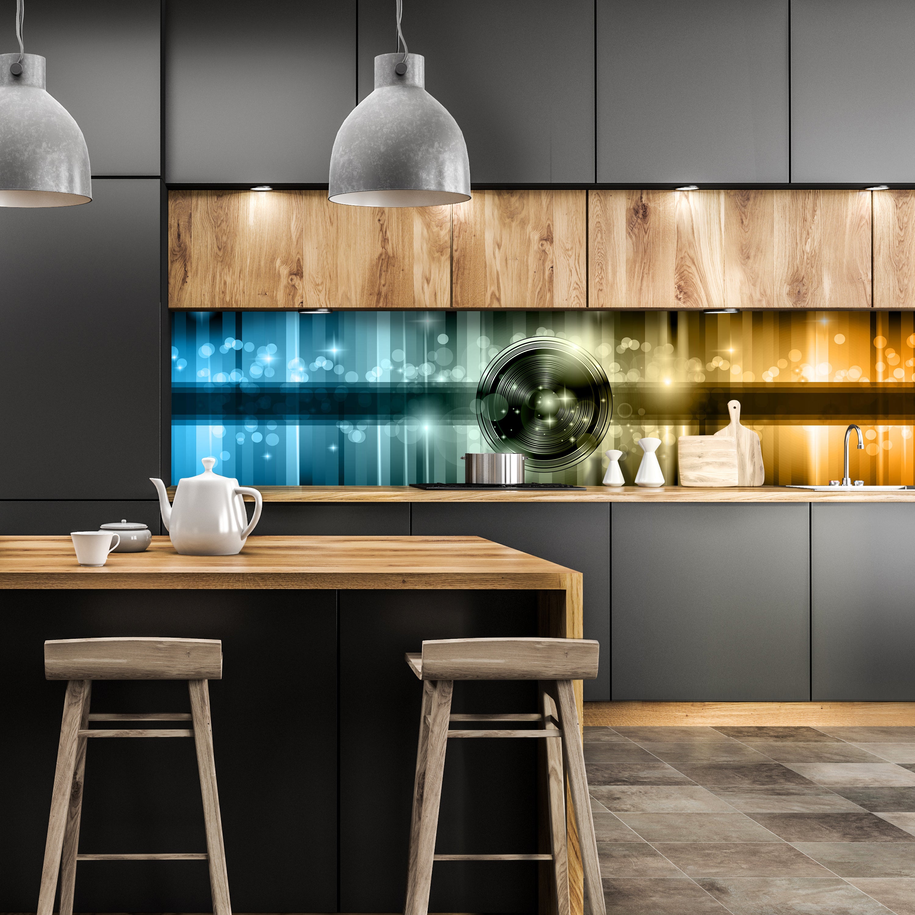 Küchenrückwand Abstrakt Beat 1 M0422 entdecken - Bild 1 Küchenrückwand Abstrakt Beat 1 M0422 entdecken - Bild 1