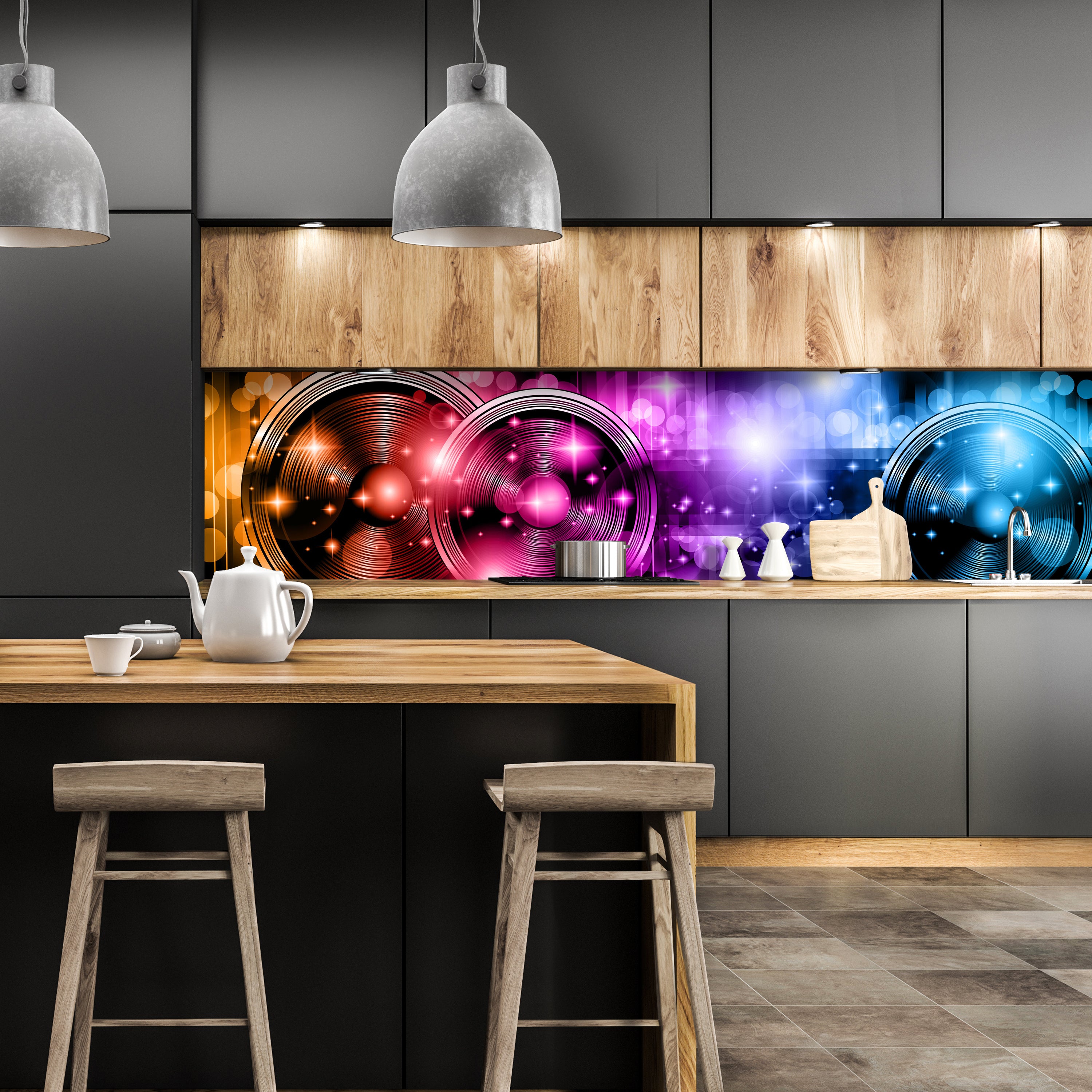 Küchenrückwand Abstrakt Beat 2 M0423 entdecken - Bild 1 Küchenrückwand Abstrakt Beat 2 M0423 entdecken - Bild 1