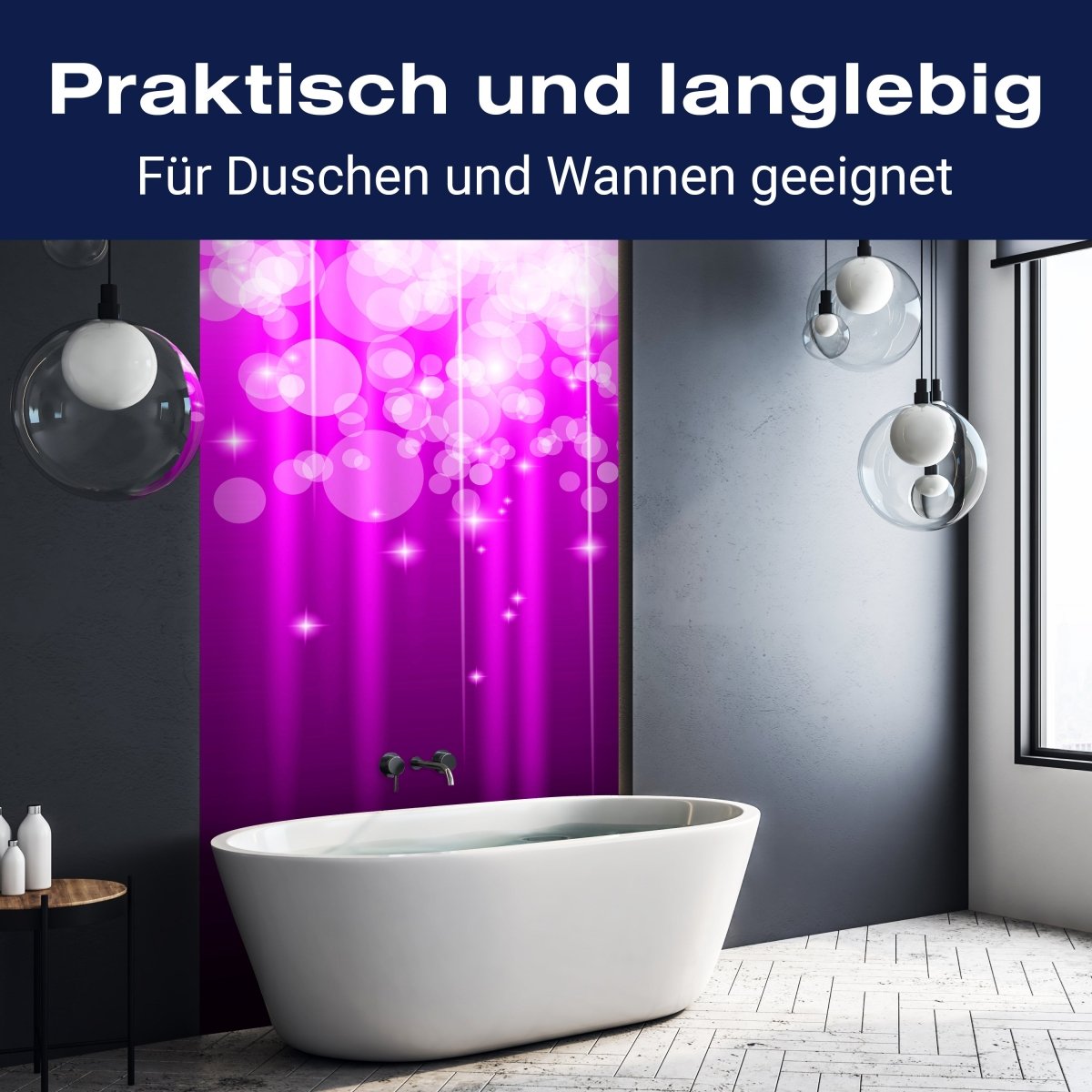 Duschwand Pinker Lichterregen M0424 entdecken - Bild 3 Duschwand Pinker Lichterregen M0424 entdecken - Bild 3