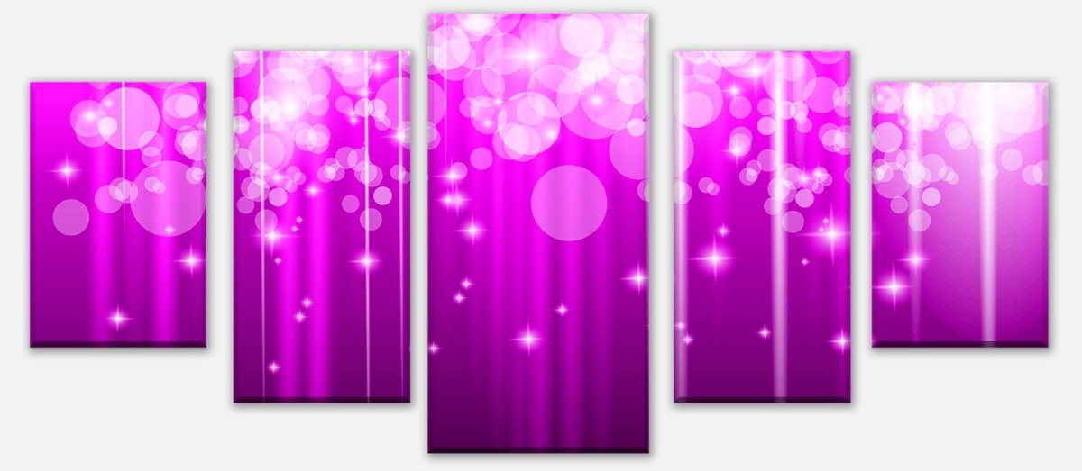 Leinwandbild Mehrteiler Pinker Lichterregen M0424 entdecken - Bild 1 Leinwandbild Mehrteiler Pinker Lichterregen M0424 entdecken - Bild 1