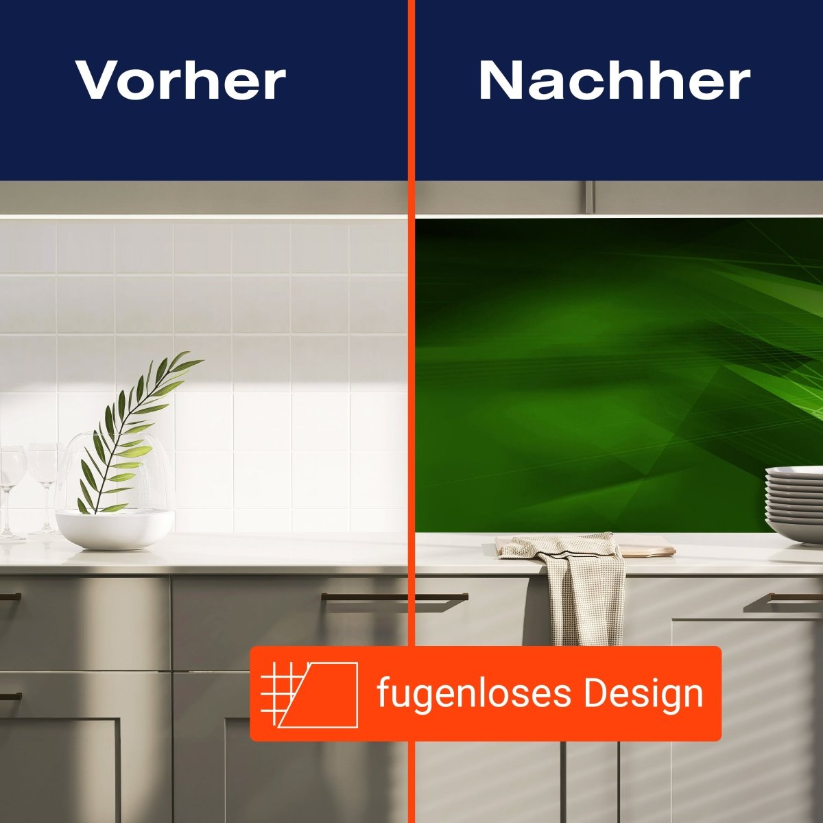 Küchenrückwand Grüne Dynamik M0425 entdecken - Bild 9 Küchenrückwand Grüne Dynamik M0425 entdecken - Bild 9