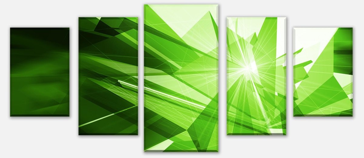 Leinwandbild Mehrteiler Grüne Dynamik M0425 entdecken - Bild 1 Leinwandbild Mehrteiler Grüne Dynamik M0425 entdecken - Bild 1