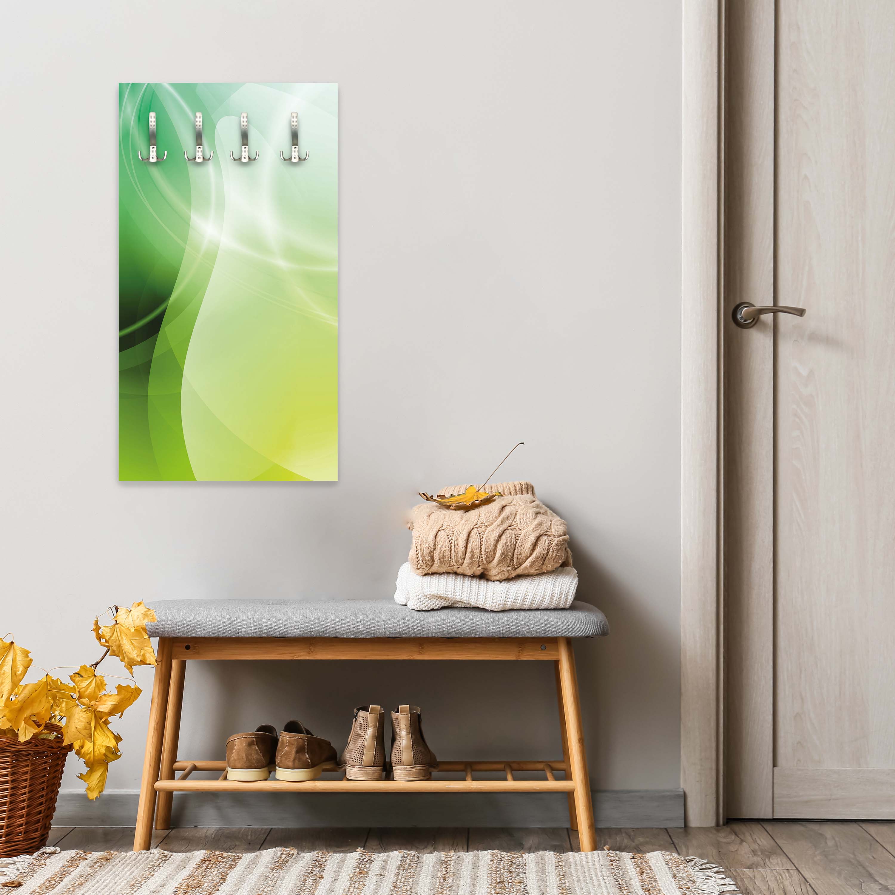 Garderobe Abstrakt Grüner Traum M0429 entdecken - Bild 5 Garderobe Abstrakt Grüner Traum M0429 entdecken - Bild 5