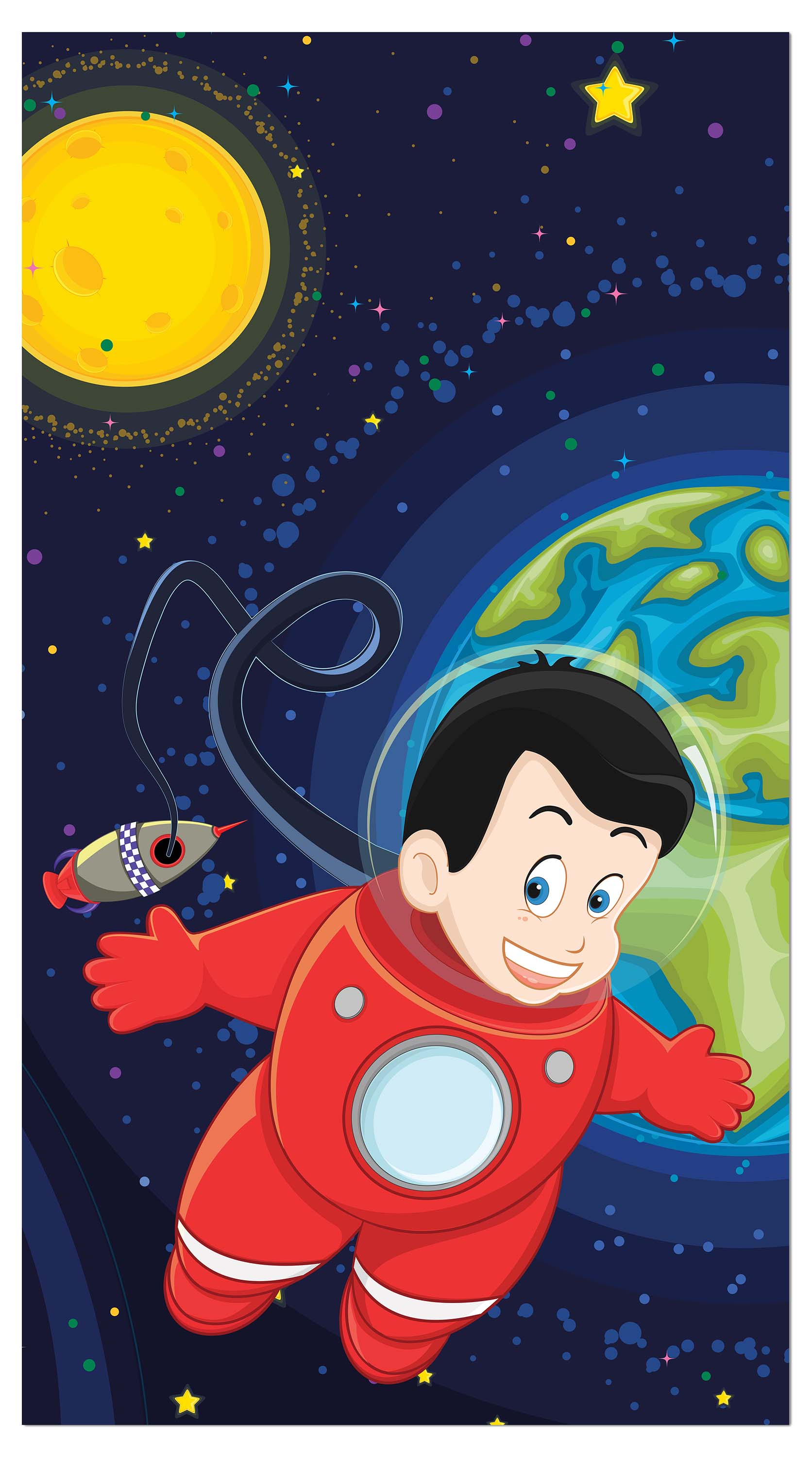 Garderobe Junge im Weltall M0430 entdecken - Bild 4 Garderobe Junge im Weltall M0430 entdecken - Bild 4