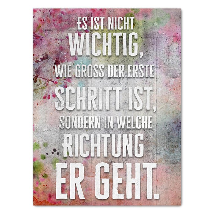 Leinwandbild Motivation, Hochformat M0432 kaufen - Bild 1 Leinwandbild Motivation, Hochformat M0432 kaufen - Bild 1