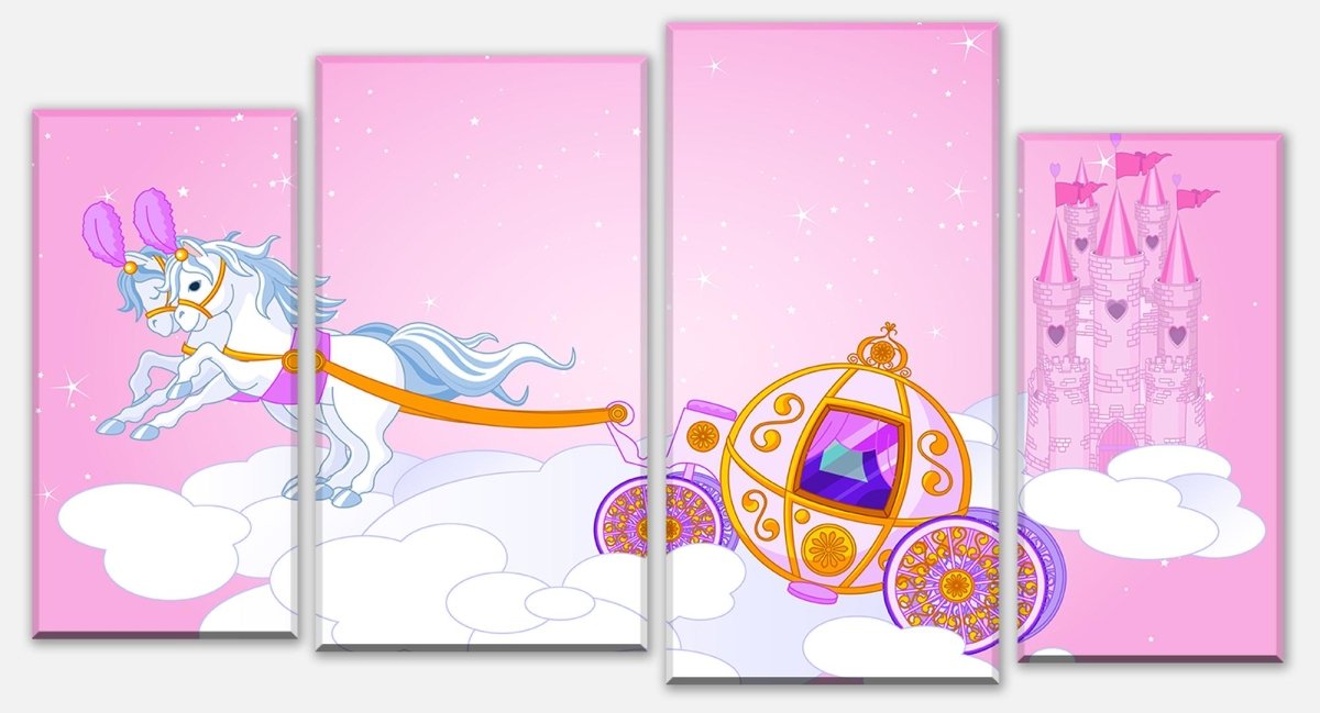 Leinwandbild Mehrteiler Pferdekutsche M0437 Leinwandbild Mehrteiler Pferdekutsche M0437