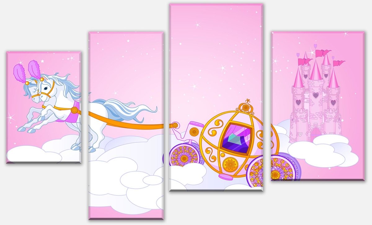 Leinwandbild Mehrteiler Pferdekutsche M0437 Leinwandbild Mehrteiler Pferdekutsche M0437