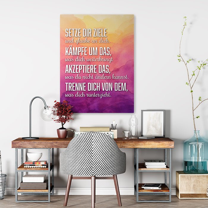 Leinwandbild Motivation, Hochformat M0438 kaufen - Bild 2 Leinwandbild Motivation, Hochformat M0438 kaufen - Bild 2