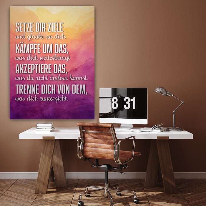 Leinwandbild Motivation, Hochformat M0438 kaufen - Bild 3 Leinwandbild Motivation, Hochformat M0438 kaufen - Bild 3