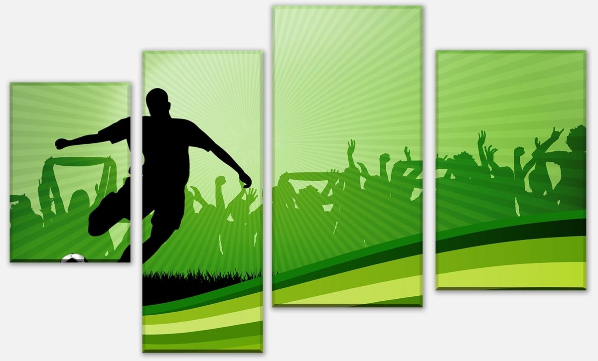Leinwandbild Mehrteiler Fussball M0439 Leinwandbild Mehrteiler Fussball M0439