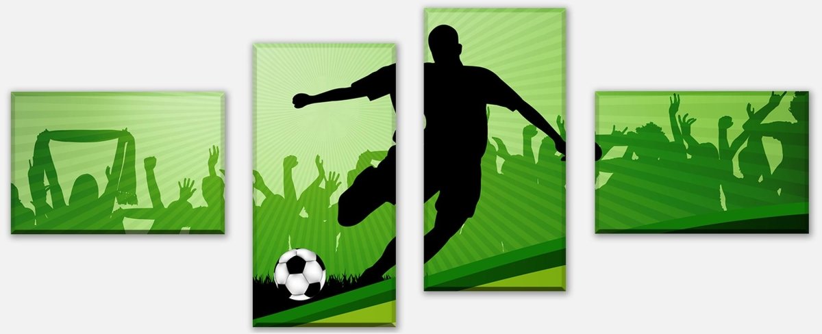 Leinwandbild Mehrteiler Fussball M0439 Leinwandbild Mehrteiler Fussball M0439