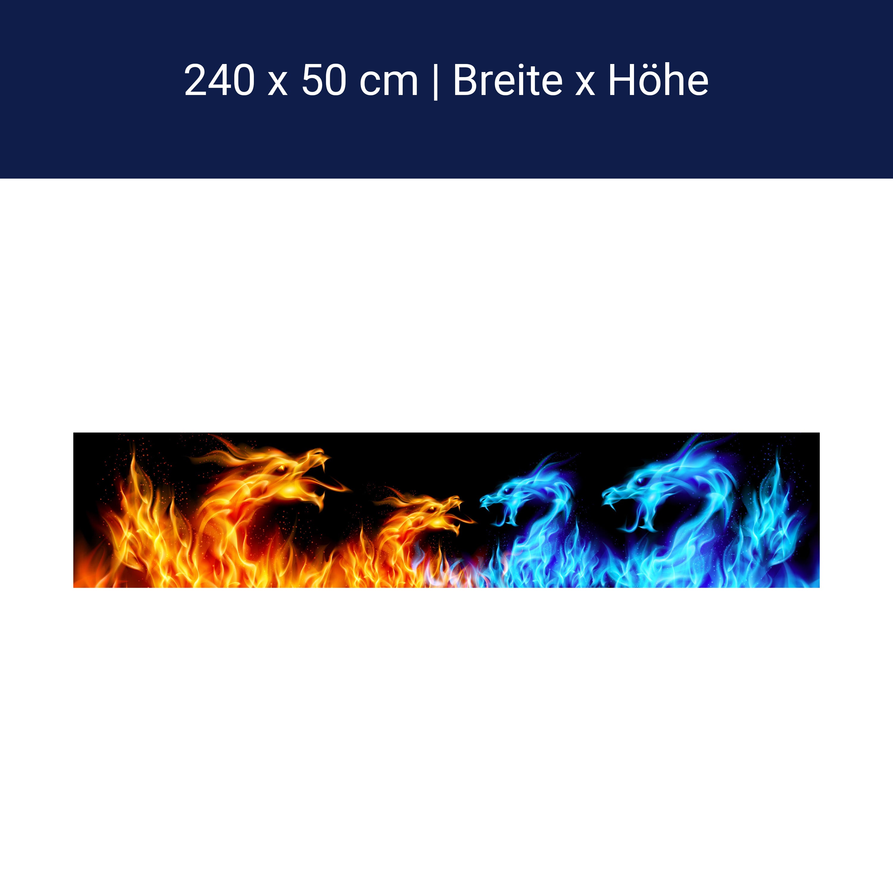 Küchenrückwand Feuerdrachen M0440 Küchenrückwand Feuerdrachen M0440