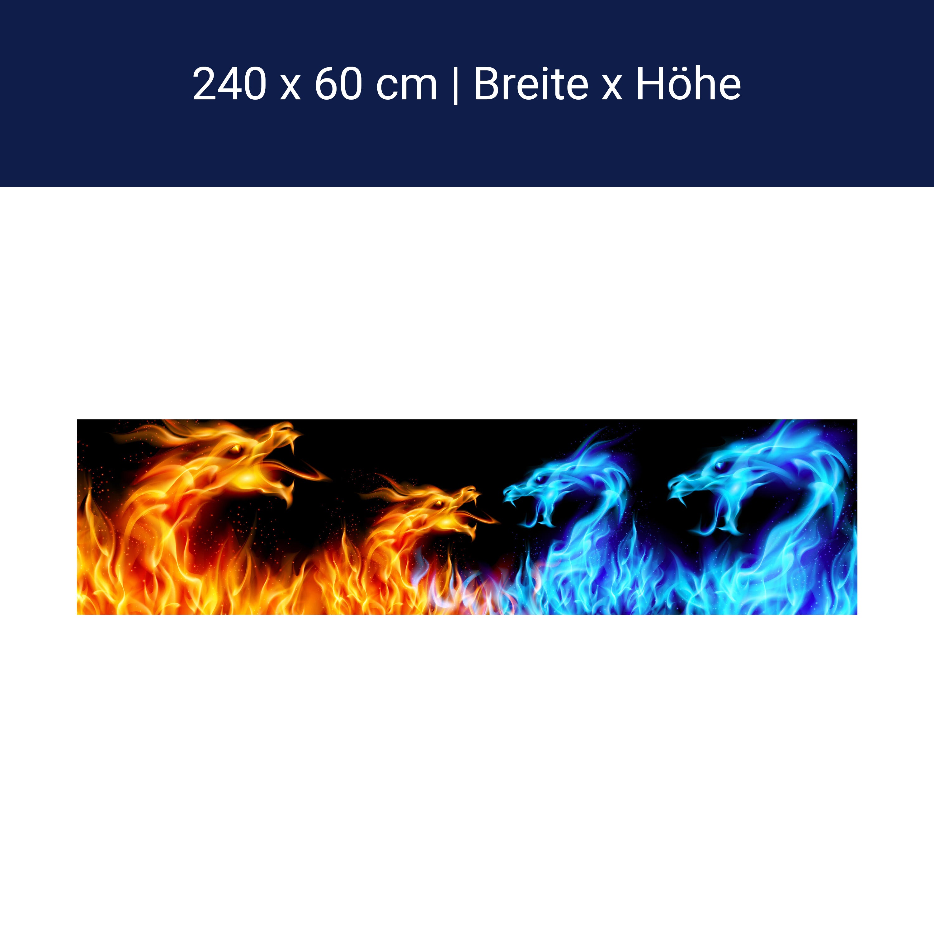 Küchenrückwand Feuerdrachen M0440 Küchenrückwand Feuerdrachen M0440