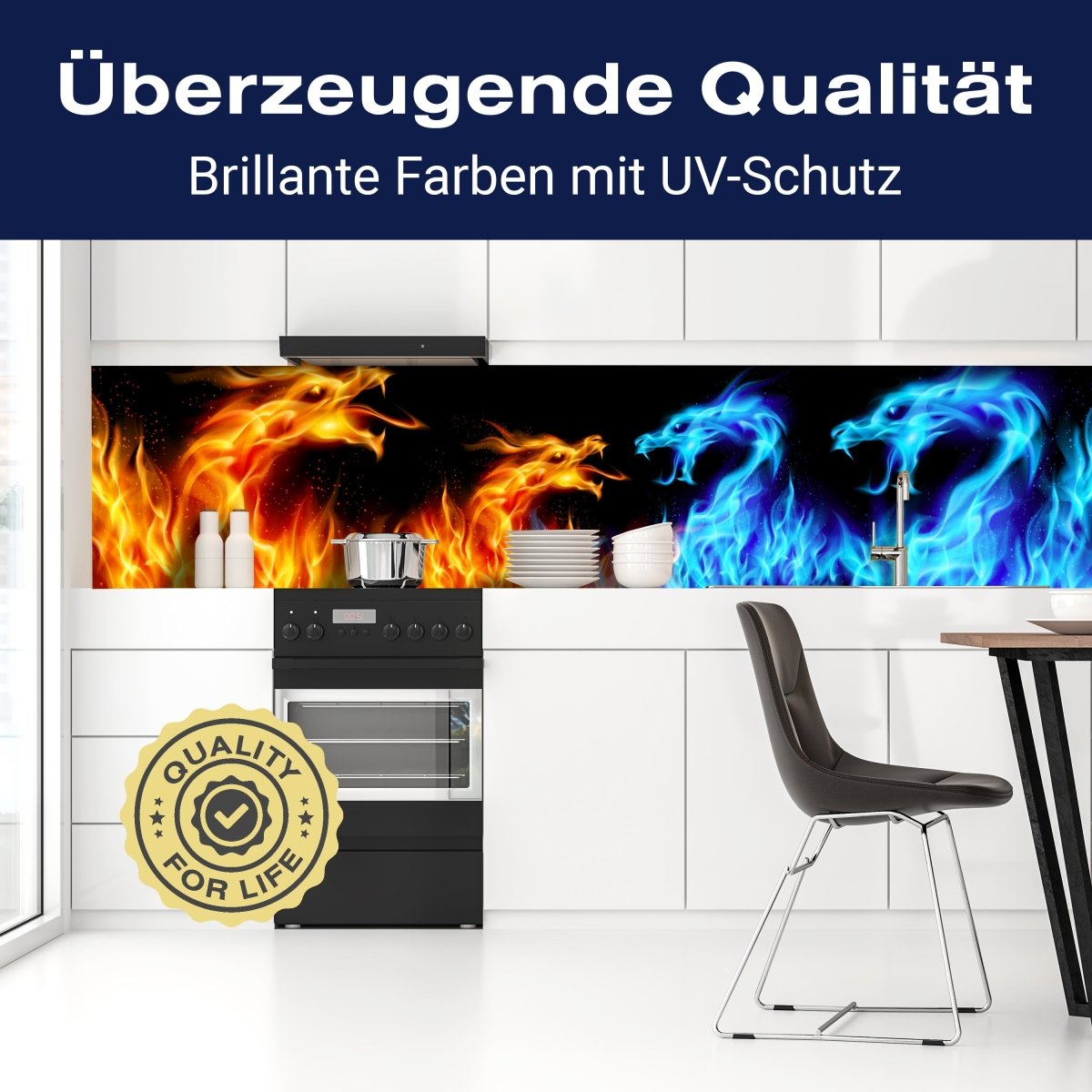 Küchenrückwand Feuerdrachen M0440 entdecken - Bild 2 Küchenrückwand Feuerdrachen M0440 entdecken - Bild 2