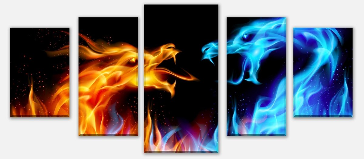 Leinwandbild Mehrteiler Feuerdrachen M0440 entdecken - Bild 1 Leinwandbild Mehrteiler Feuerdrachen M0440 entdecken - Bild 1