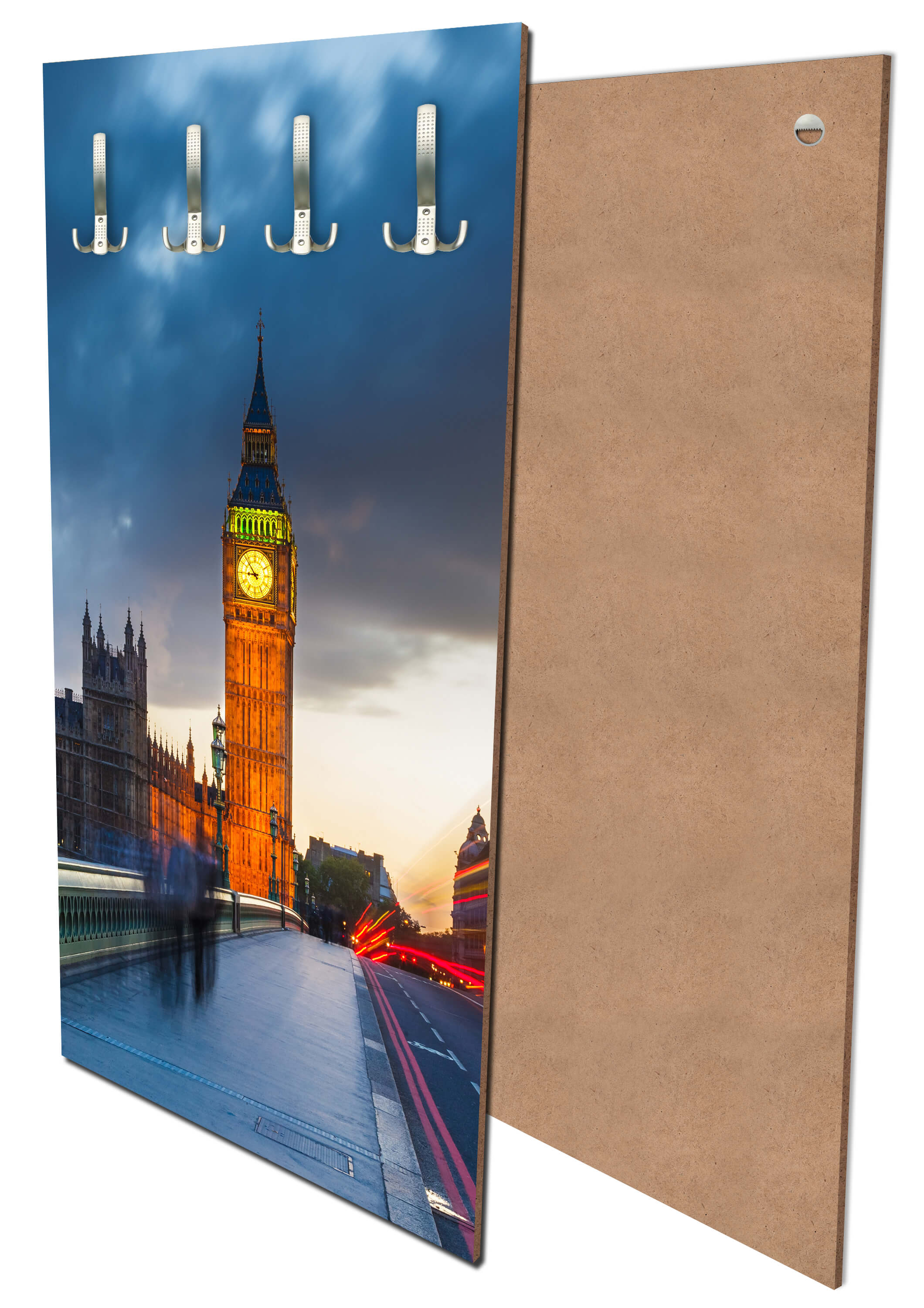 Garderobe Big Ben bei Nacht M0443 entdecken - Bild 1 Garderobe Big Ben bei Nacht M0443 entdecken - Bild 1