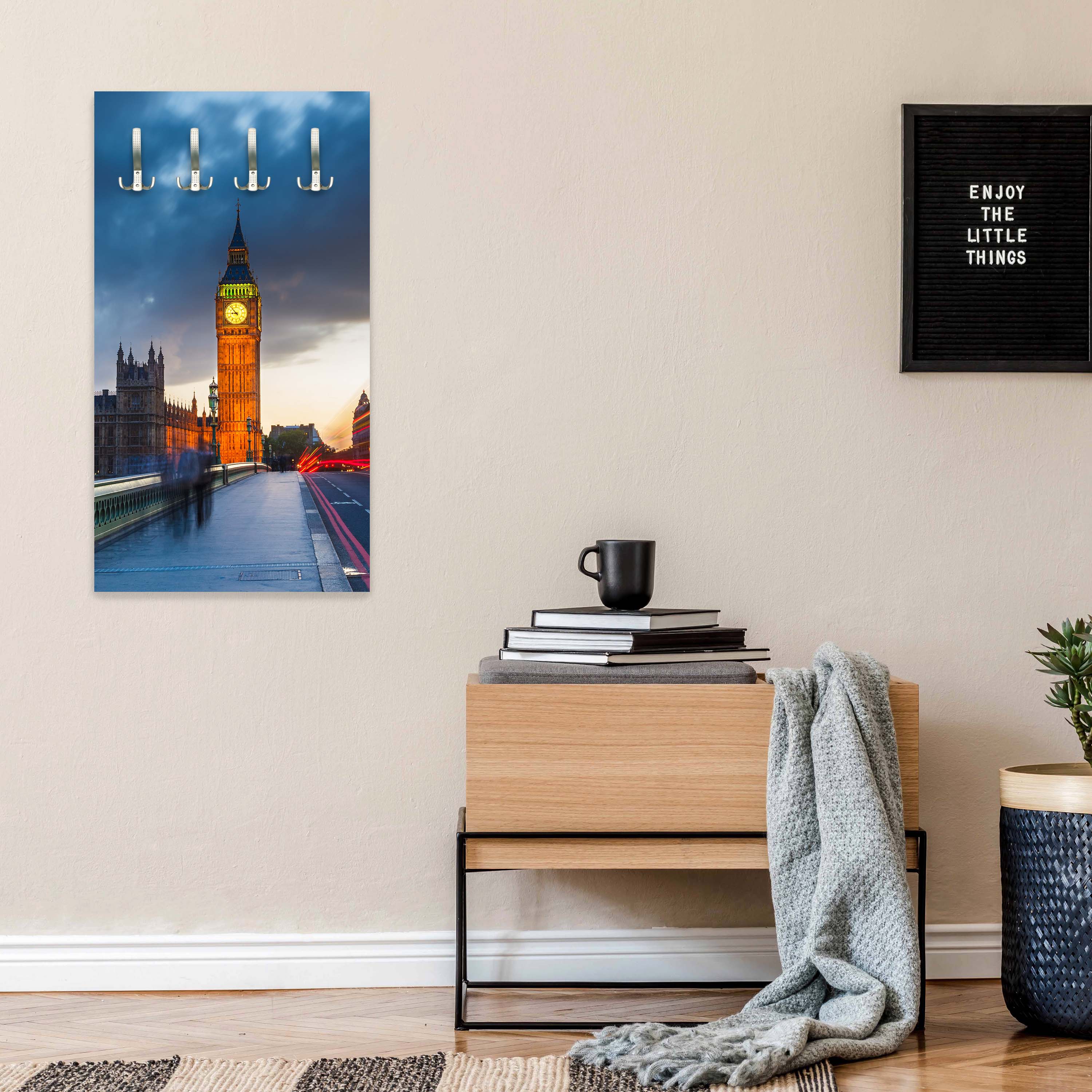 Garderobe Big Ben bei Nacht M0443 entdecken - Bild 2 Garderobe Big Ben bei Nacht M0443 entdecken - Bild 2