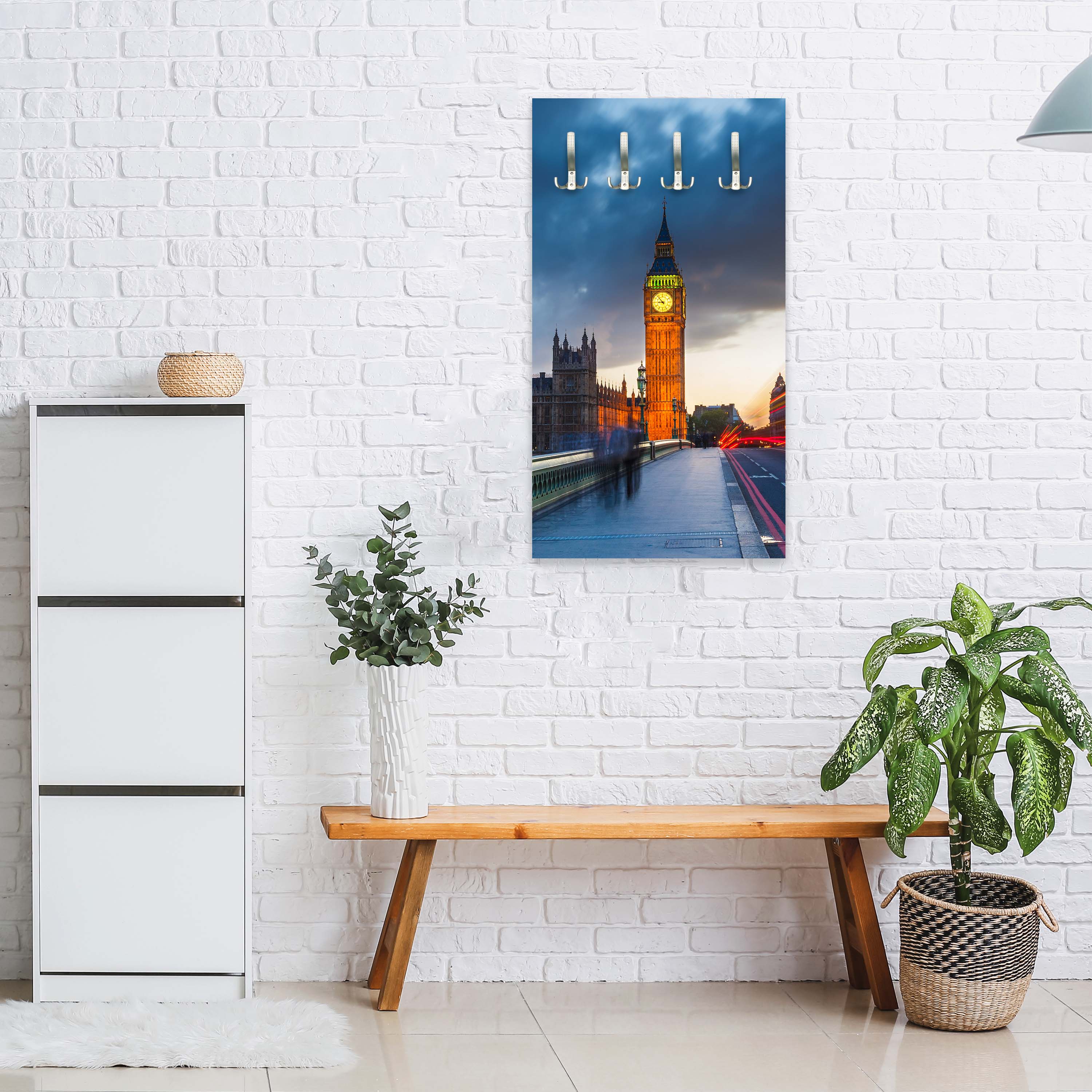 Garderobe Big Ben bei Nacht M0443 entdecken - Bild 5 Garderobe Big Ben bei Nacht M0443 entdecken - Bild 5