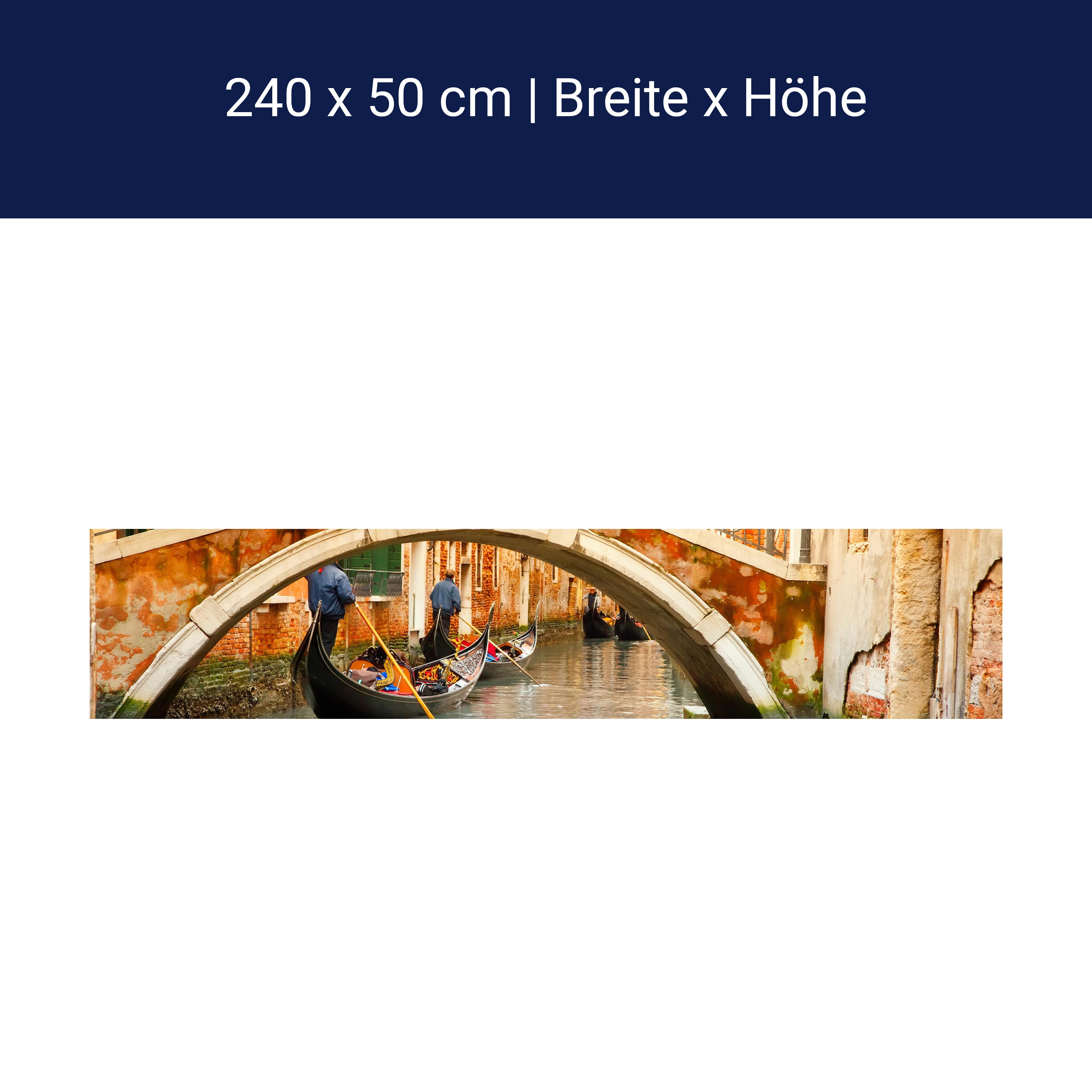 Küchenrückwand Gondeln in Venedig M0446 Küchenrückwand Gondeln in Venedig M0446