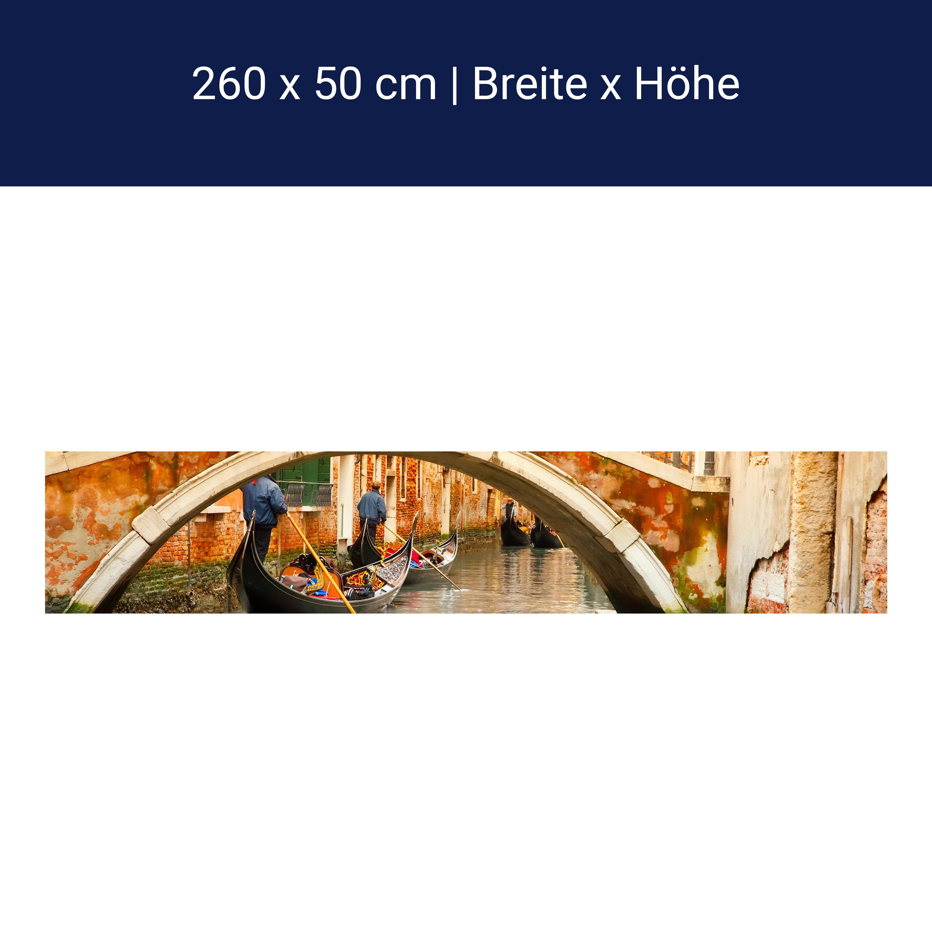 Küchenrückwand Gondeln in Venedig M0446 Küchenrückwand Gondeln in Venedig M0446