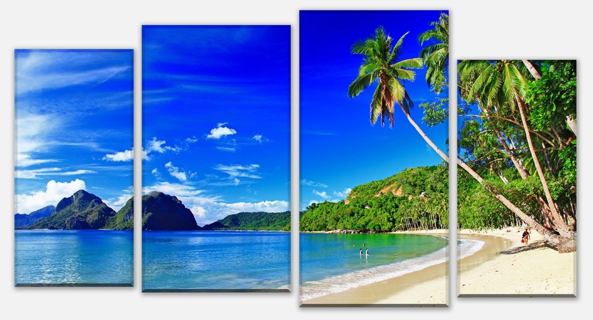 Leinwandbild Mehrteiler Südseestrand M0451 Leinwandbild Mehrteiler Südseestrand M0451