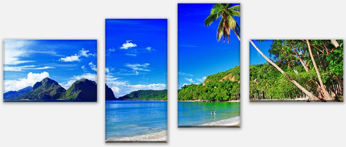 Leinwandbild Mehrteiler Südseestrand M0451 Leinwandbild Mehrteiler Südseestrand M0451