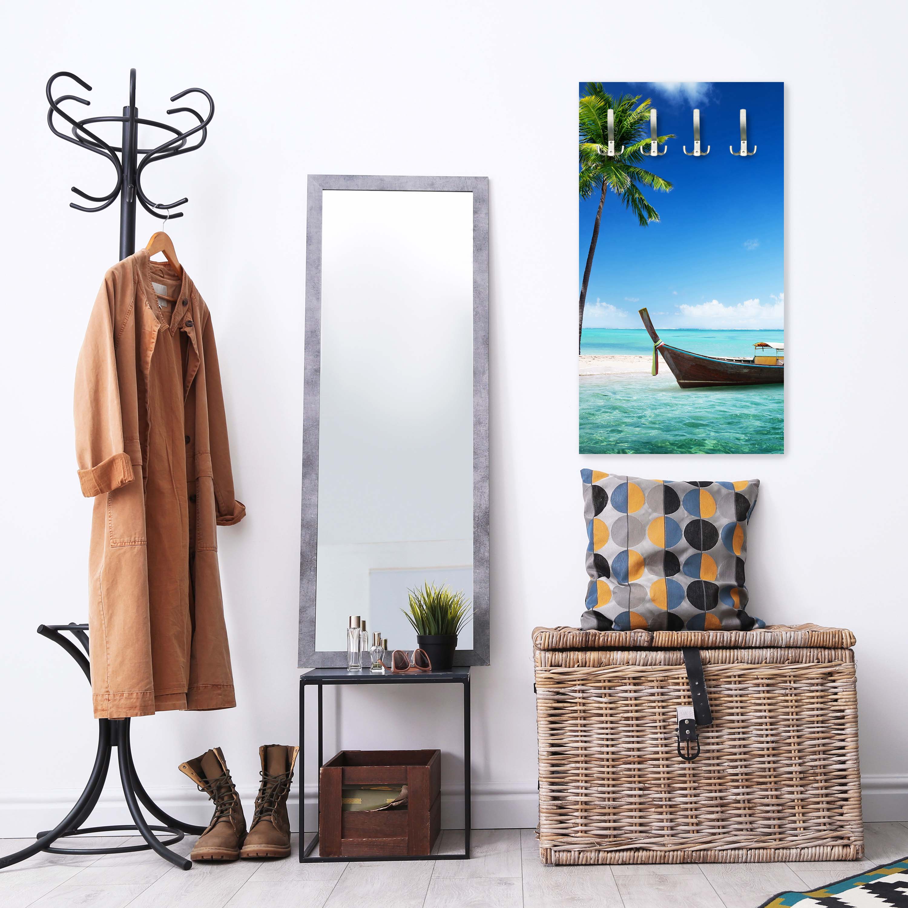 Garderobe Fischerboot am Strand M0452 entdecken - Bild 2 Garderobe Fischerboot am Strand M0452 entdecken - Bild 2