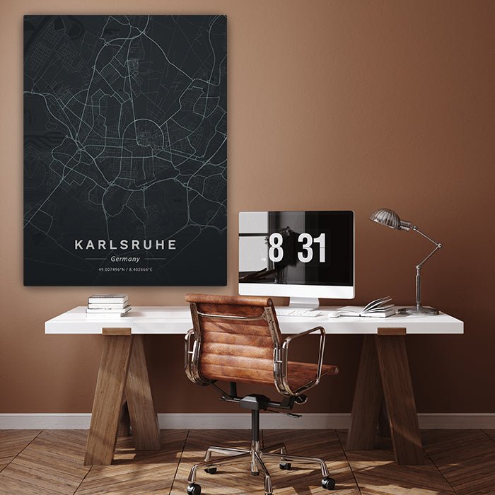 Leinwandbild Stadt Karte, Hochformat M0461 kaufen - Bild 3 Leinwandbild Stadt Karte, Hochformat M0461 kaufen - Bild 3