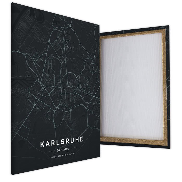 Leinwandbild Stadt Karte, Hochformat M0461 kaufen - Bild 4 Leinwandbild Stadt Karte, Hochformat M0461 kaufen - Bild 4