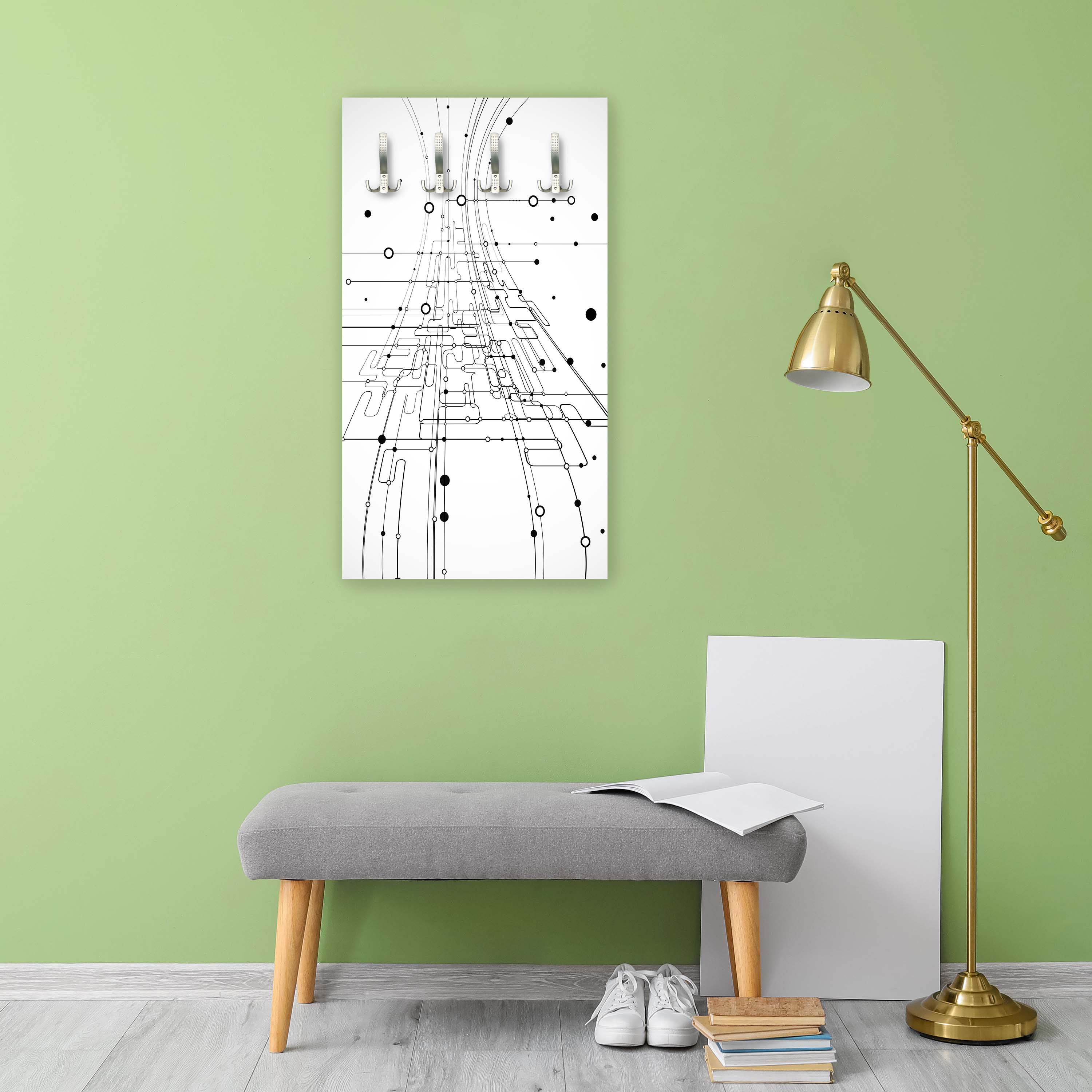 Garderobe Abstrakte Verbindungen M0463 entdecken - Bild 6 Garderobe Abstrakte Verbindungen M0463 entdecken - Bild 6