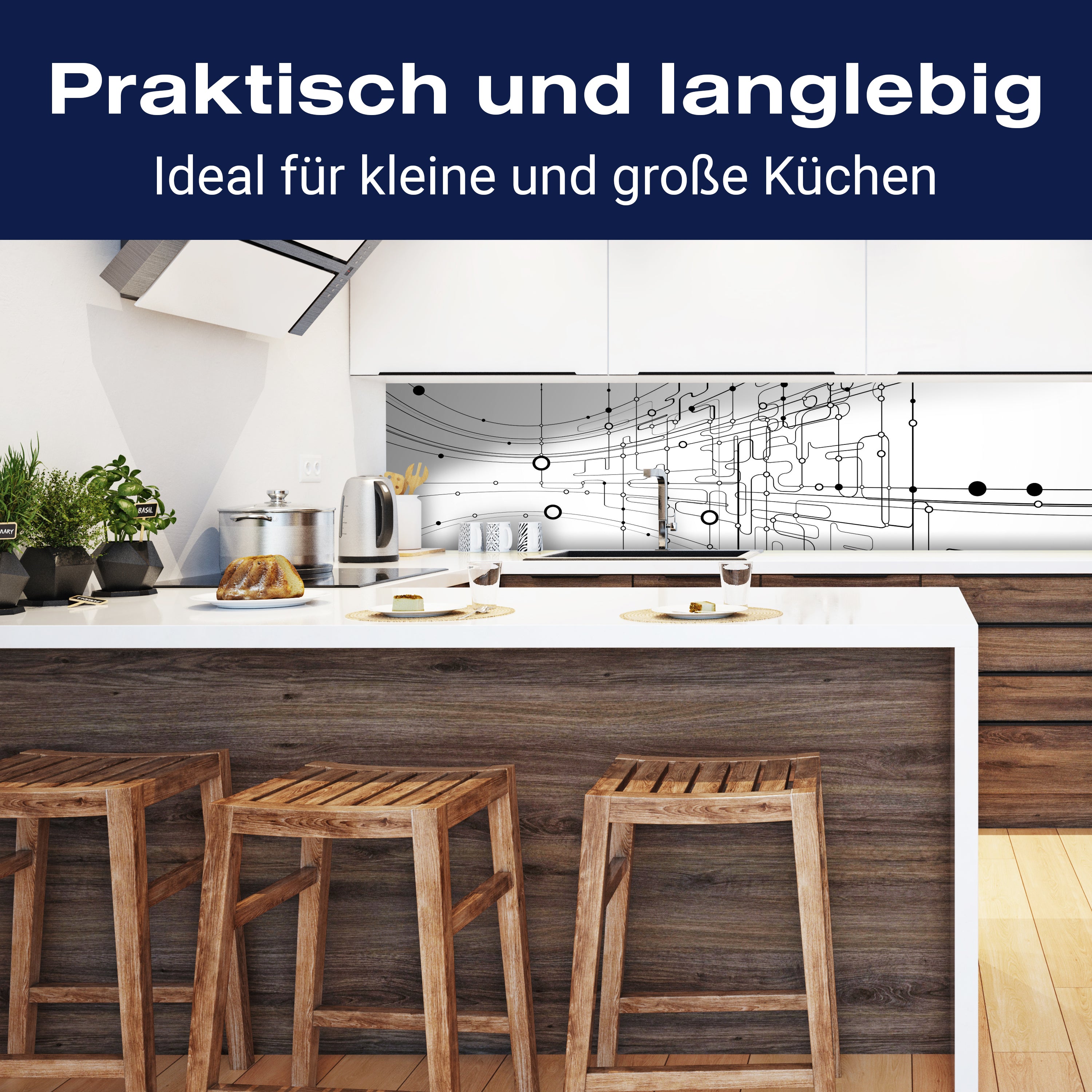 Küchenrückwand Abstrakte Verbindungen M0463 entdecken - Bild 3 Küchenrückwand Abstrakte Verbindungen M0463 entdecken - Bild 3