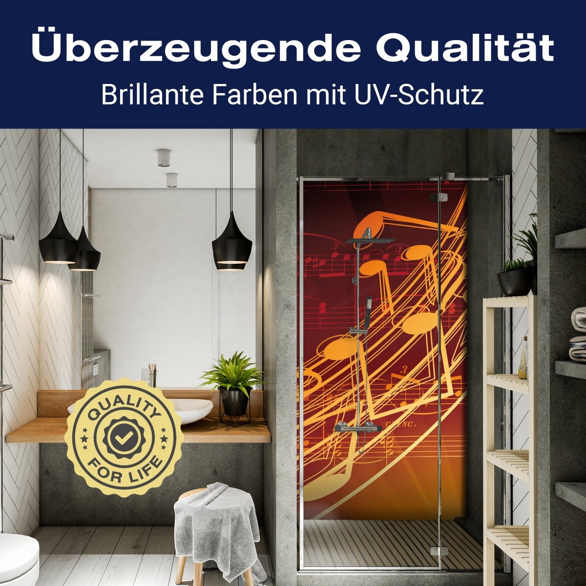 Duschwand Musik M0465 entdecken - Bild 2 Duschwand Musik M0465 entdecken - Bild 2