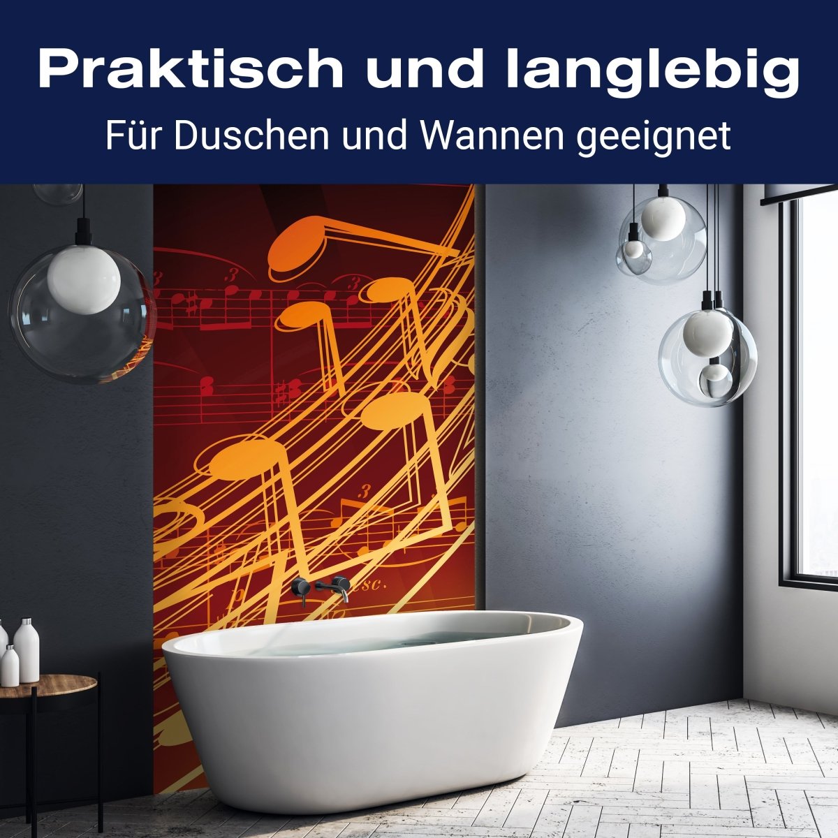 Duschwand Musik M0465 entdecken - Bild 3 Duschwand Musik M0465 entdecken - Bild 3