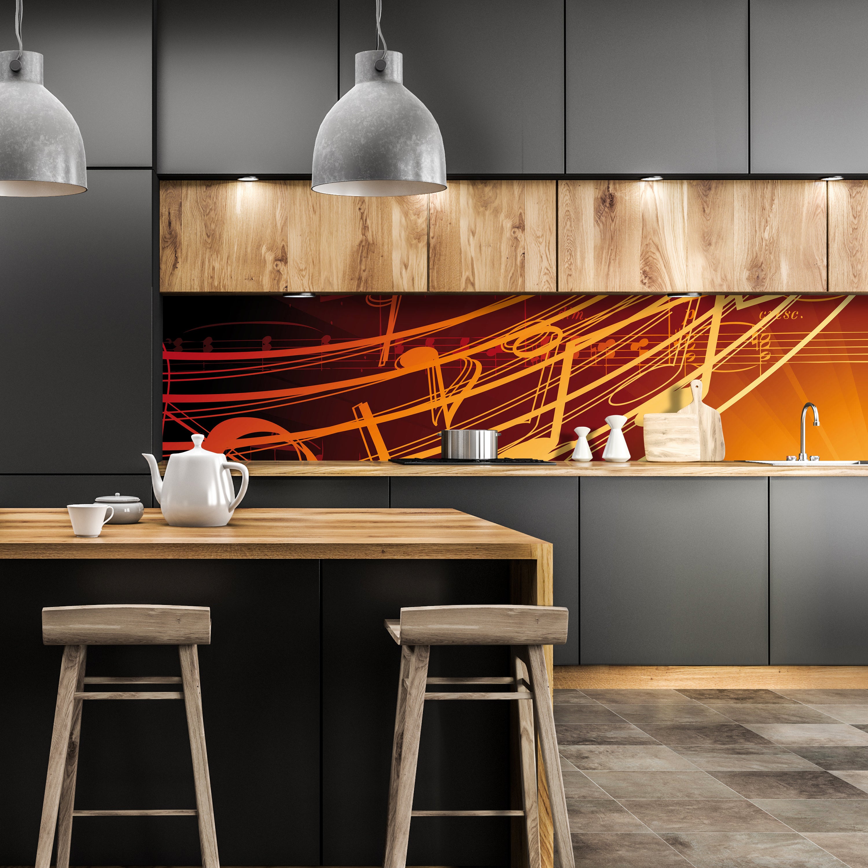 Küchenrückwand Musik M0465 entdecken - Bild 1 Küchenrückwand Musik M0465 entdecken - Bild 1