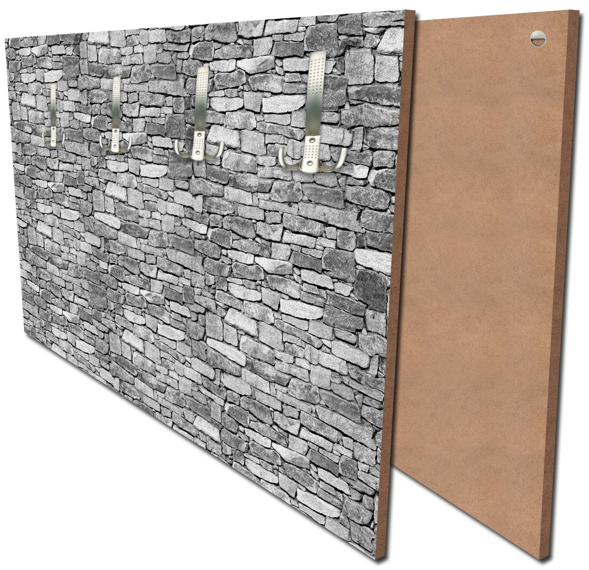 Garderobe Natursteinmauer Grau M0472 Garderobe Natursteinmauer Grau M0472