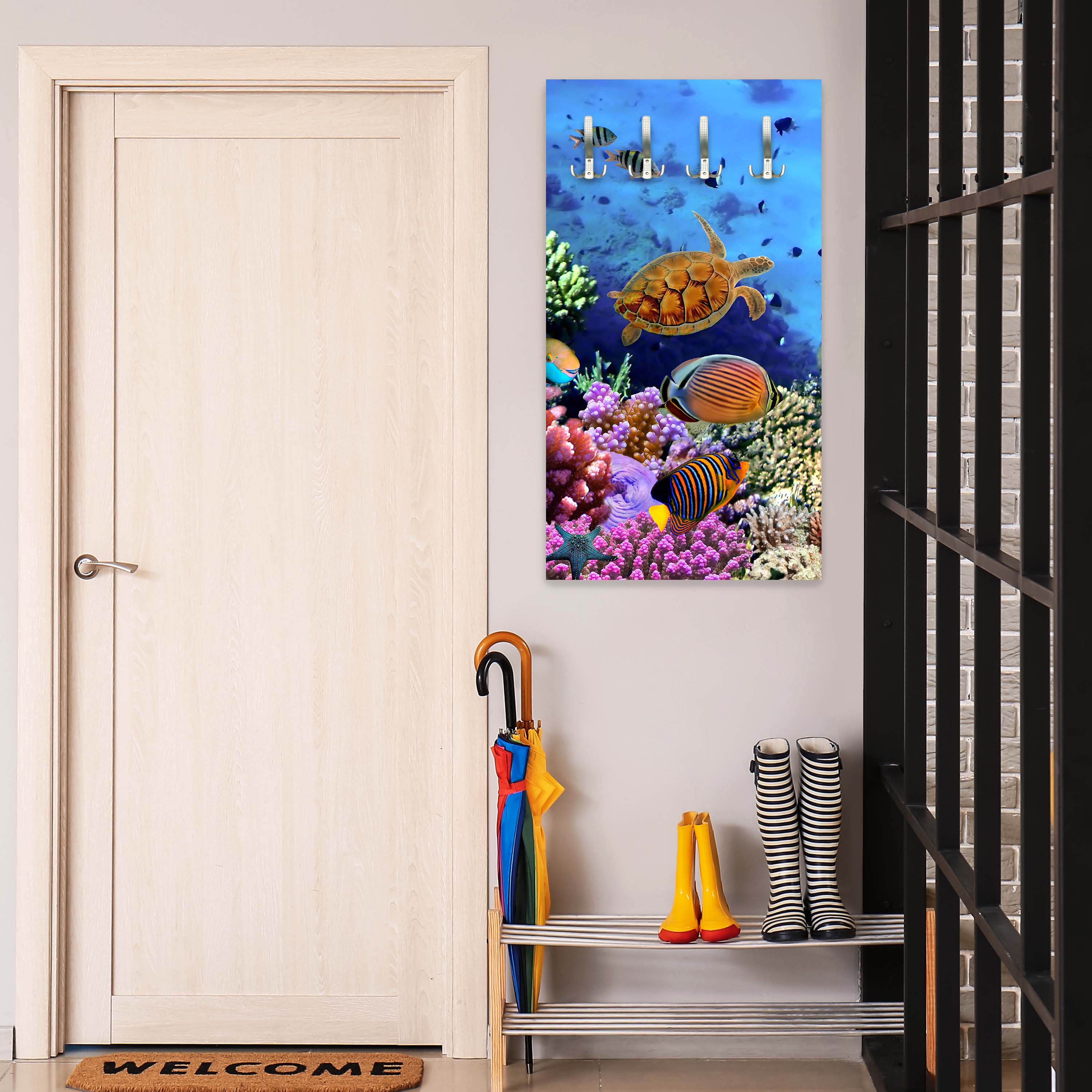 Garderobe Korallenriff mit Fischen M0480 entdecken - Bild 3 Garderobe Korallenriff mit Fischen M0480 entdecken - Bild 3