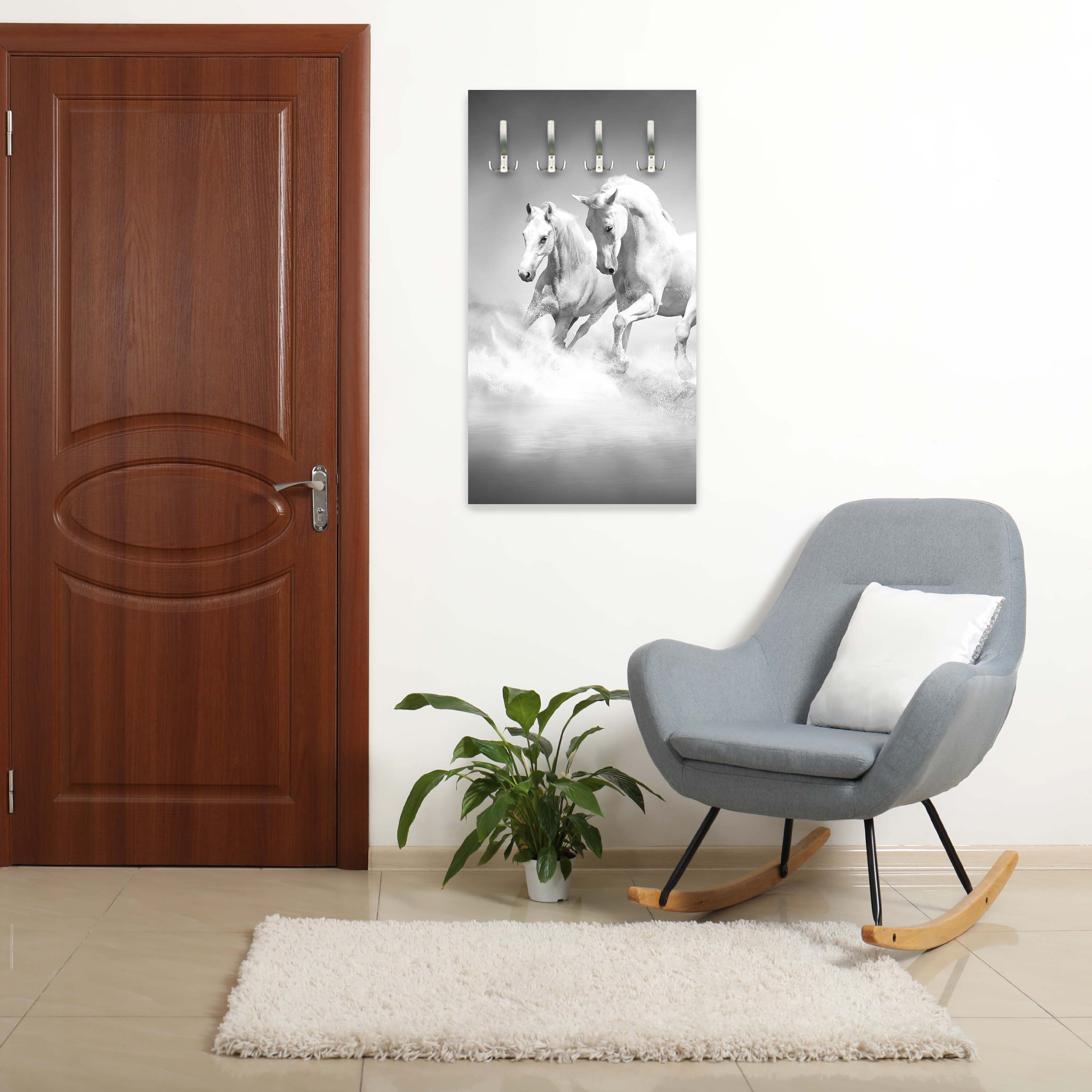 Garderobe weiße Traumpferde M0489 entdecken - Bild 3 Garderobe weiße Traumpferde M0489 entdecken - Bild 3