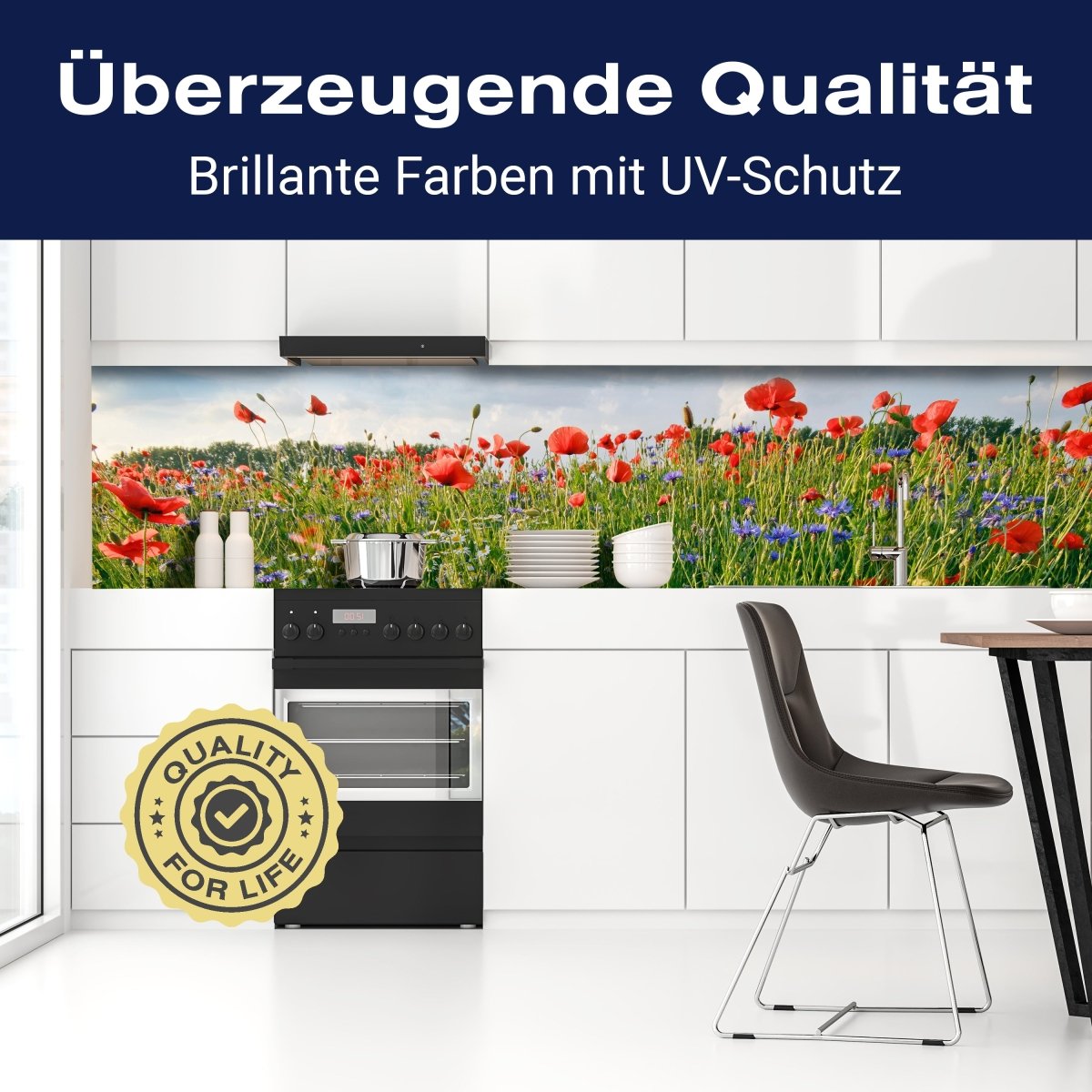 Küchenrückwand Blumenwiese M0493 entdecken - Bild 2 Küchenrückwand Blumenwiese M0493 entdecken - Bild 2