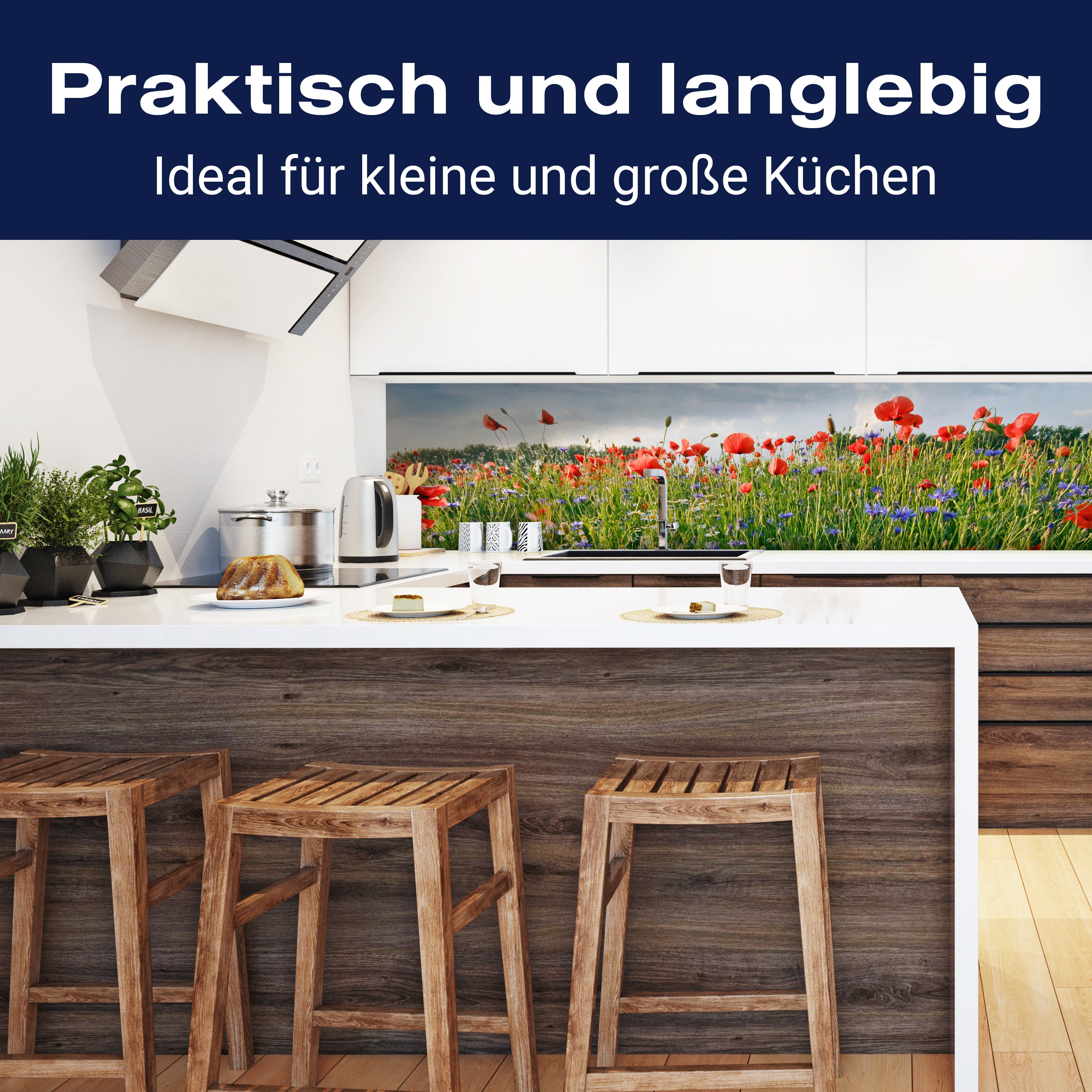 Küchenrückwand Blumenwiese M0493 entdecken - Bild 3 Küchenrückwand Blumenwiese M0493 entdecken - Bild 3