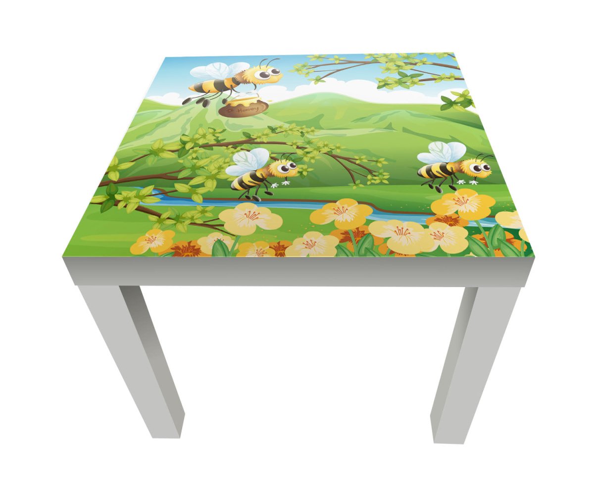 Beistelltisch Honigbienen M0497 entdecken - Bild 1 Beistelltisch Honigbienen M0497 entdecken - Bild 1