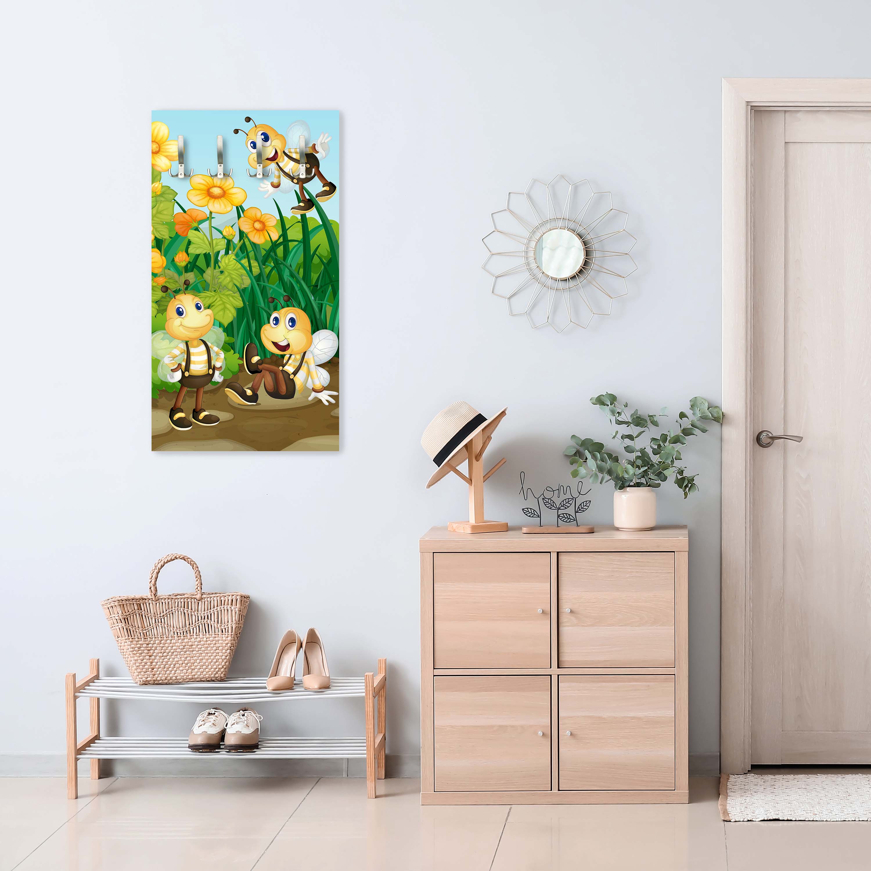 Garderobe Bienen im Garten M0498 entdecken - Bild 3 Garderobe Bienen im Garten M0498 entdecken - Bild 3