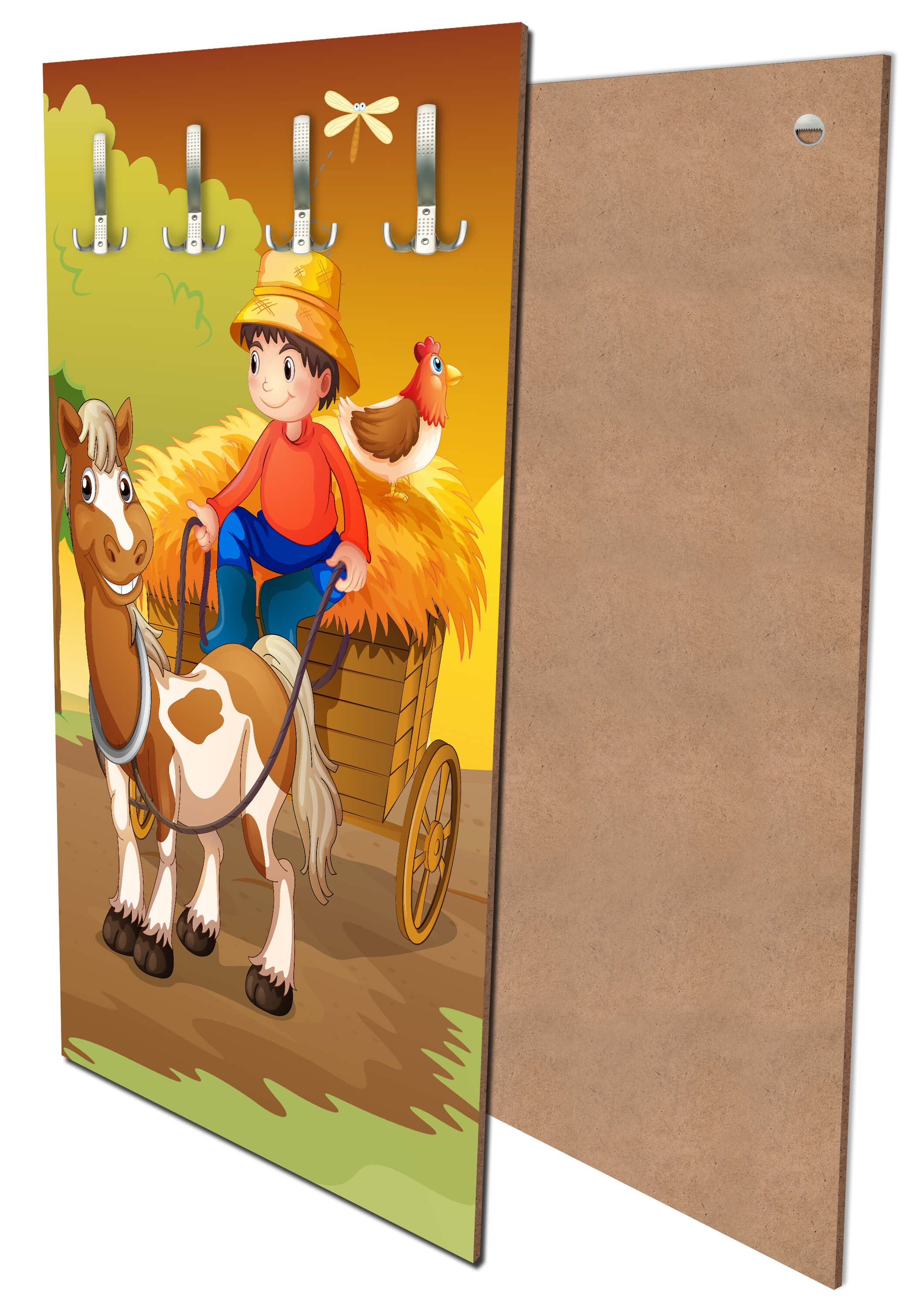 Garderobe Farmer mit Pferdekutsche M0499 entdecken - Bild 1 Garderobe Farmer mit Pferdekutsche M0499 entdecken - Bild 1