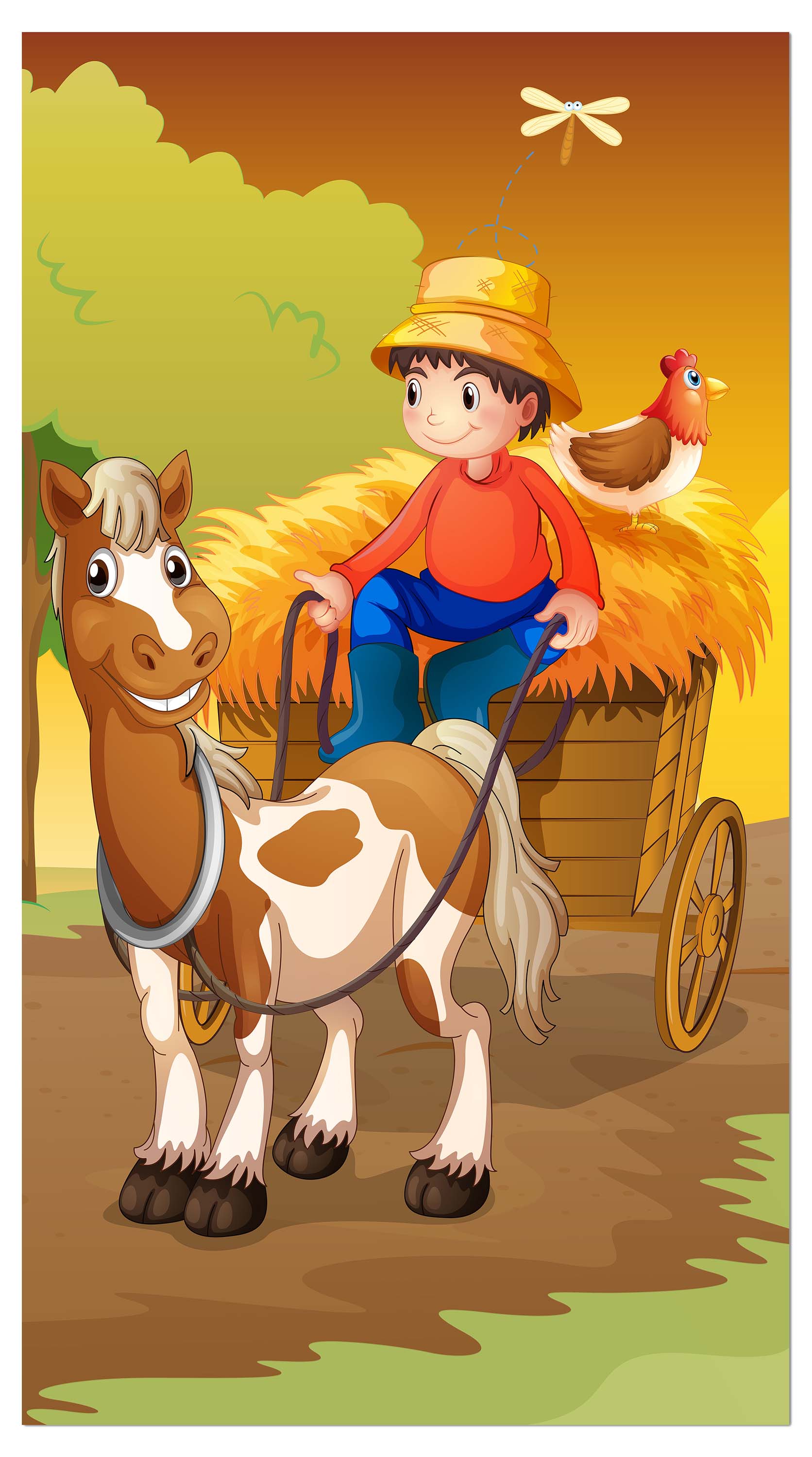 Garderobe Farmer mit Pferdekutsche M0499 entdecken - Bild 4 Garderobe Farmer mit Pferdekutsche M0499 entdecken - Bild 4