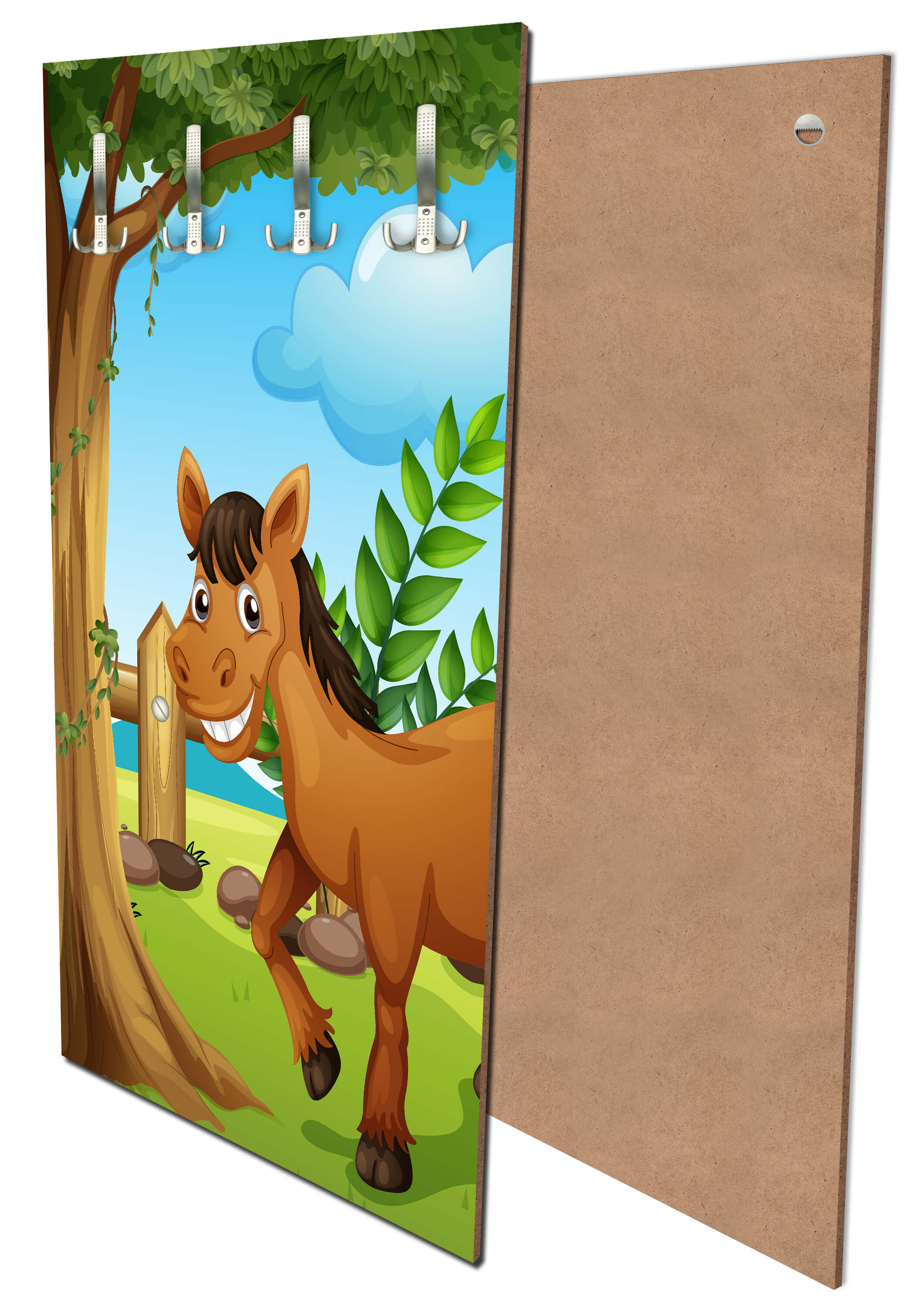 Garderobe Pferde auf der Wiese M0500 entdecken - Bild 1 Garderobe Pferde auf der Wiese M0500 entdecken - Bild 1