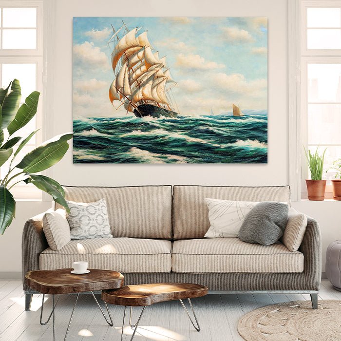 Leinwandbild Malerei Schiff Querformat M0500 kaufen - Bild 2 Leinwandbild Malerei Schiff Querformat M0500 kaufen - Bild 2